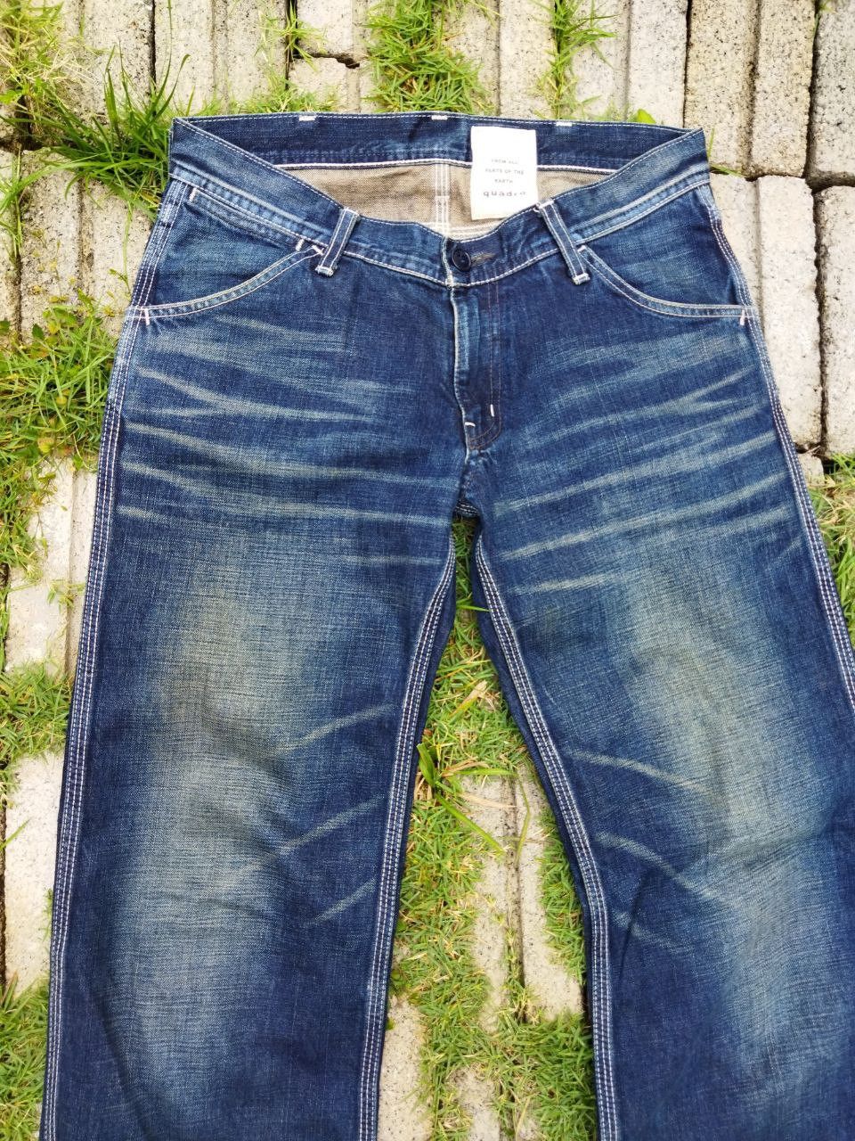 Japanese Brand Quadro Japan Jeans Size US 33 - 3 Thumbnail