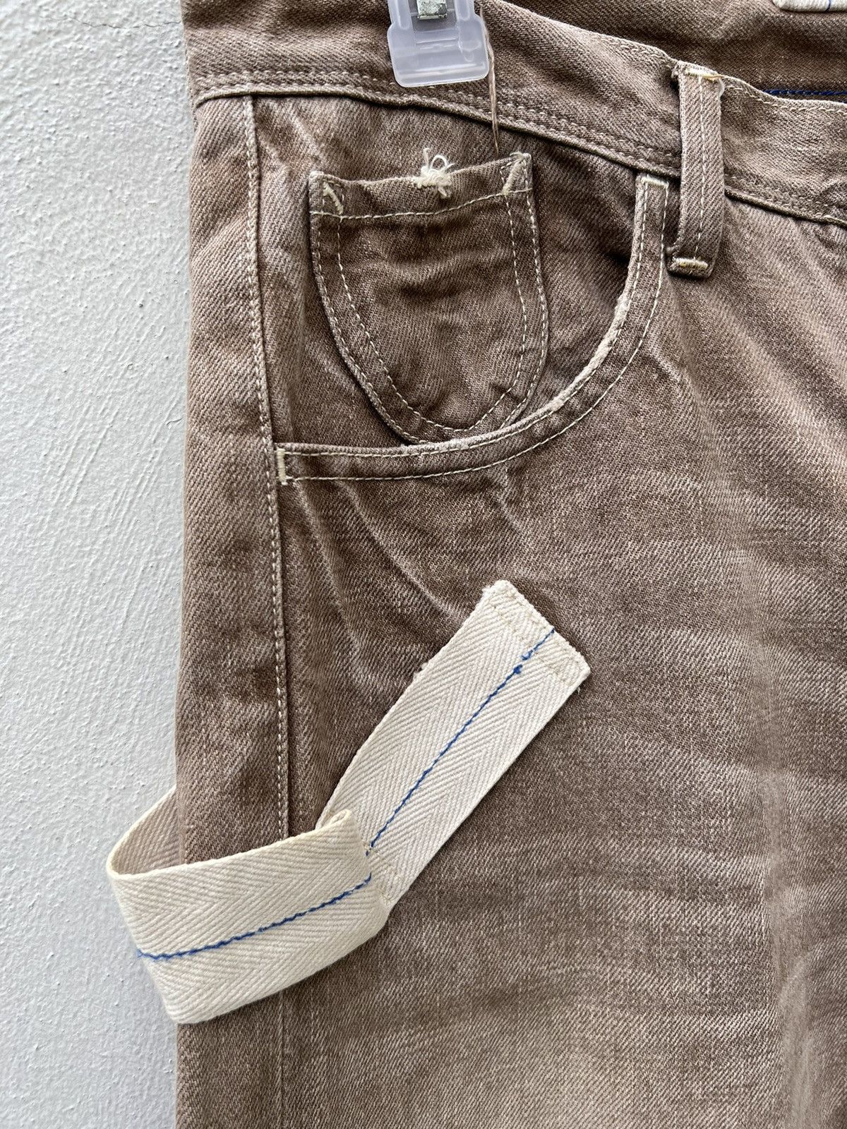 R.Newbold Vintage R. Newbold Fade Denim Patchwork Work Jeans Size US 30 / EU 46 - 9 Thumbnail