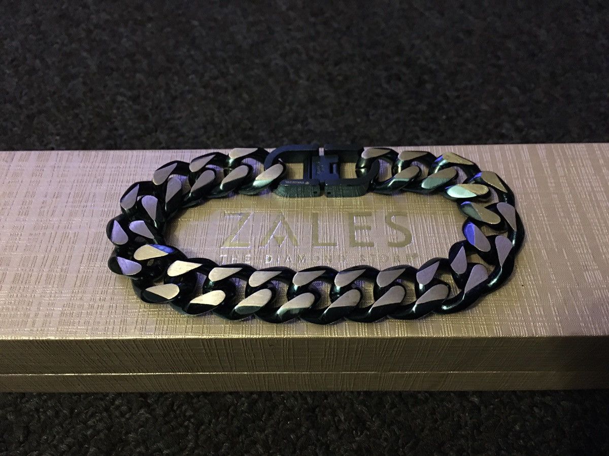 Stainless steel Cobalt blue chain link bracelet