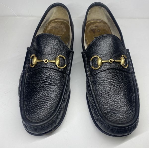 Gucci Gucci 1953 horsebit loafers black pebbled leather 8 | Grailed