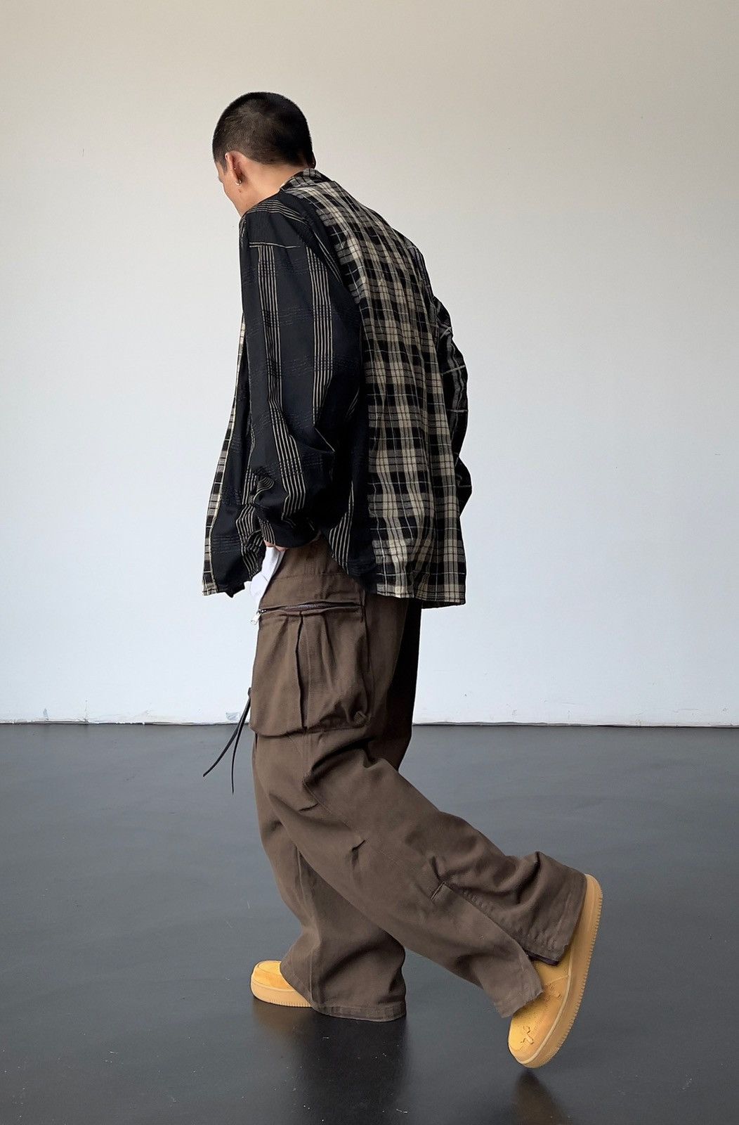 Japanese Brand Brown Workwear Pants Size US 32 / EU 48 - 5 Thumbnail