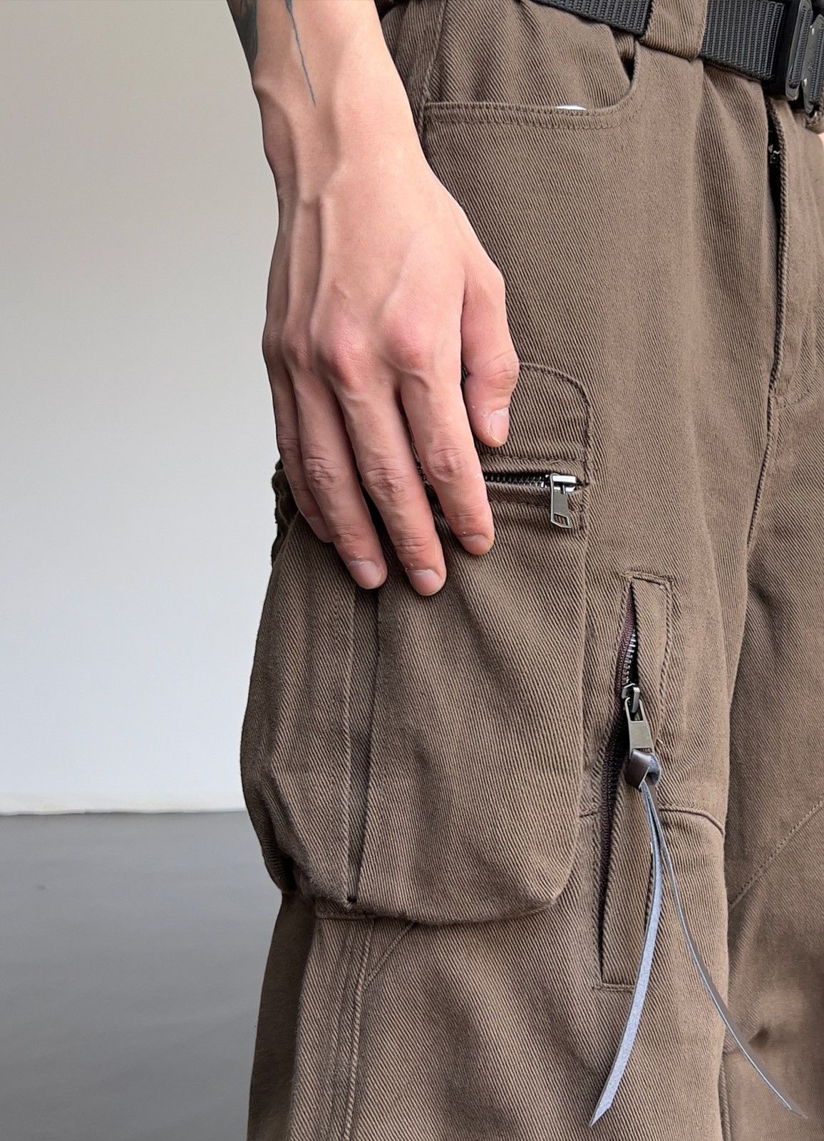 Japanese Brand Brown Workwear Pants Size US 32 / EU 48 - 2 Thumbnail