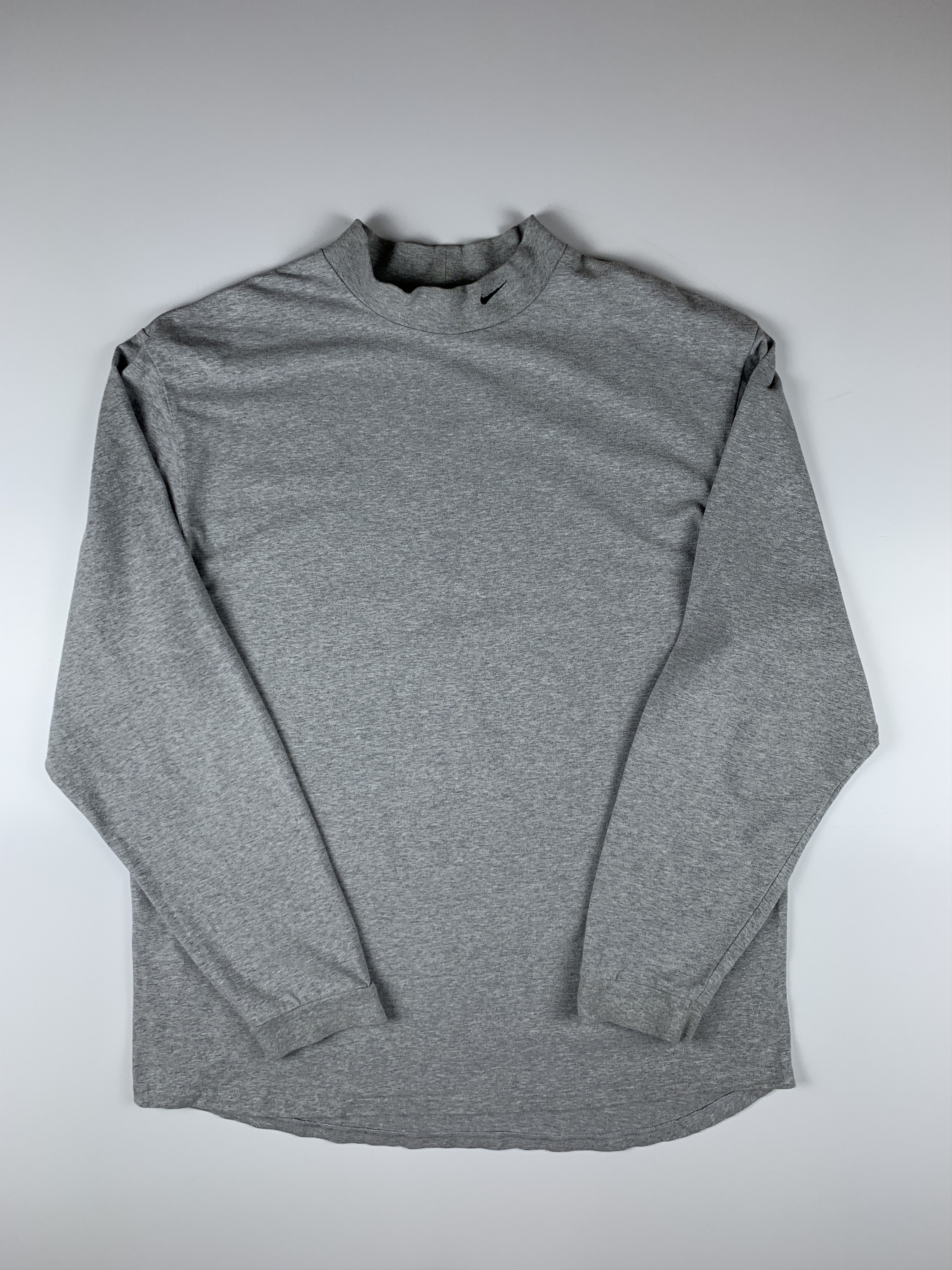 Nike × Vintage 00's Nike Swoosh Mock Turtleneck Small Logo Sweatshirt Size US XL / EU 56 / 4 - 6 Thumbnail