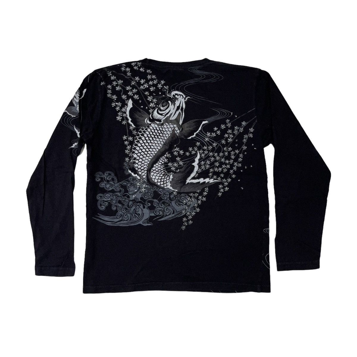 Japanese Brand Koi Fish Motive Japanese Traditional Sukajan Yakuza Size US L / EU 52-54 / 3 - 1 Thumbnail