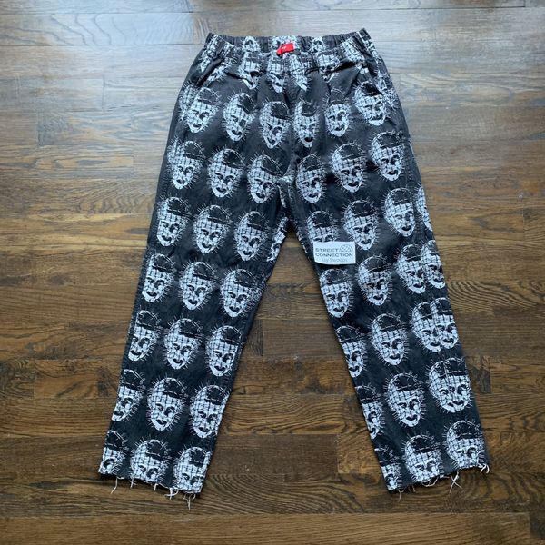 Supreme SUPREME HELLRAISER PINHEAD SKATE PANTS DENIM JAQUARD SIZE