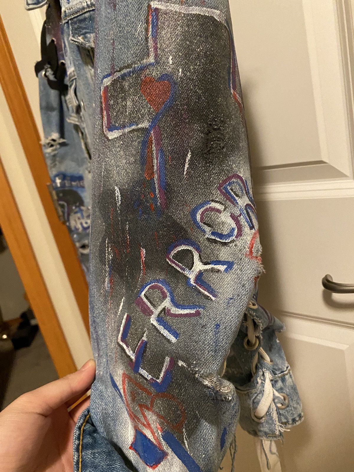 Zara ORIGINAL 1 of 1 Custom Denim Jacket Size US S / EU 44-46 / 1 - 7 Thumbnail