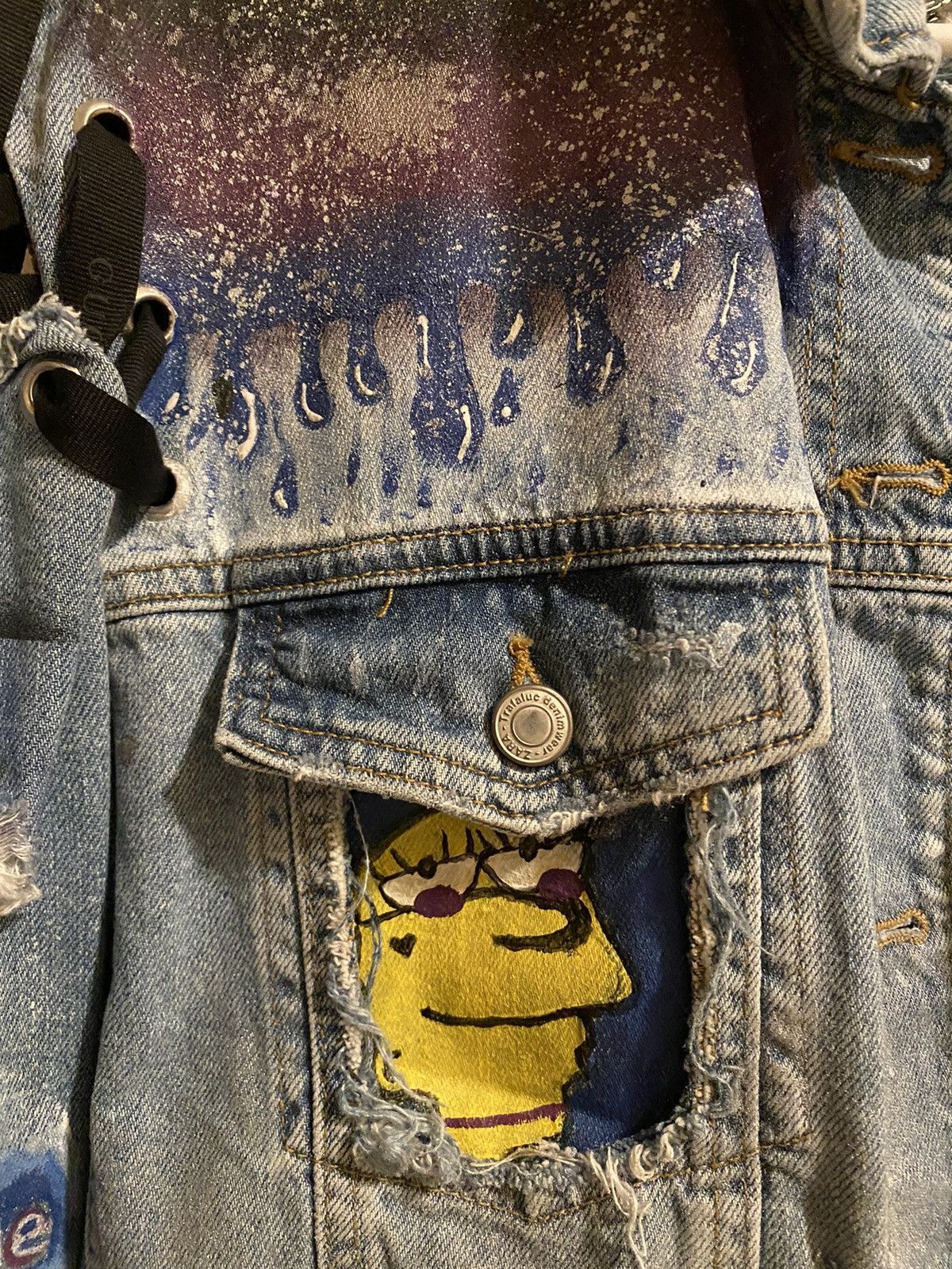 Zara ORIGINAL 1 of 1 Custom Denim Jacket Size US S / EU 44-46 / 1 - 5 Thumbnail