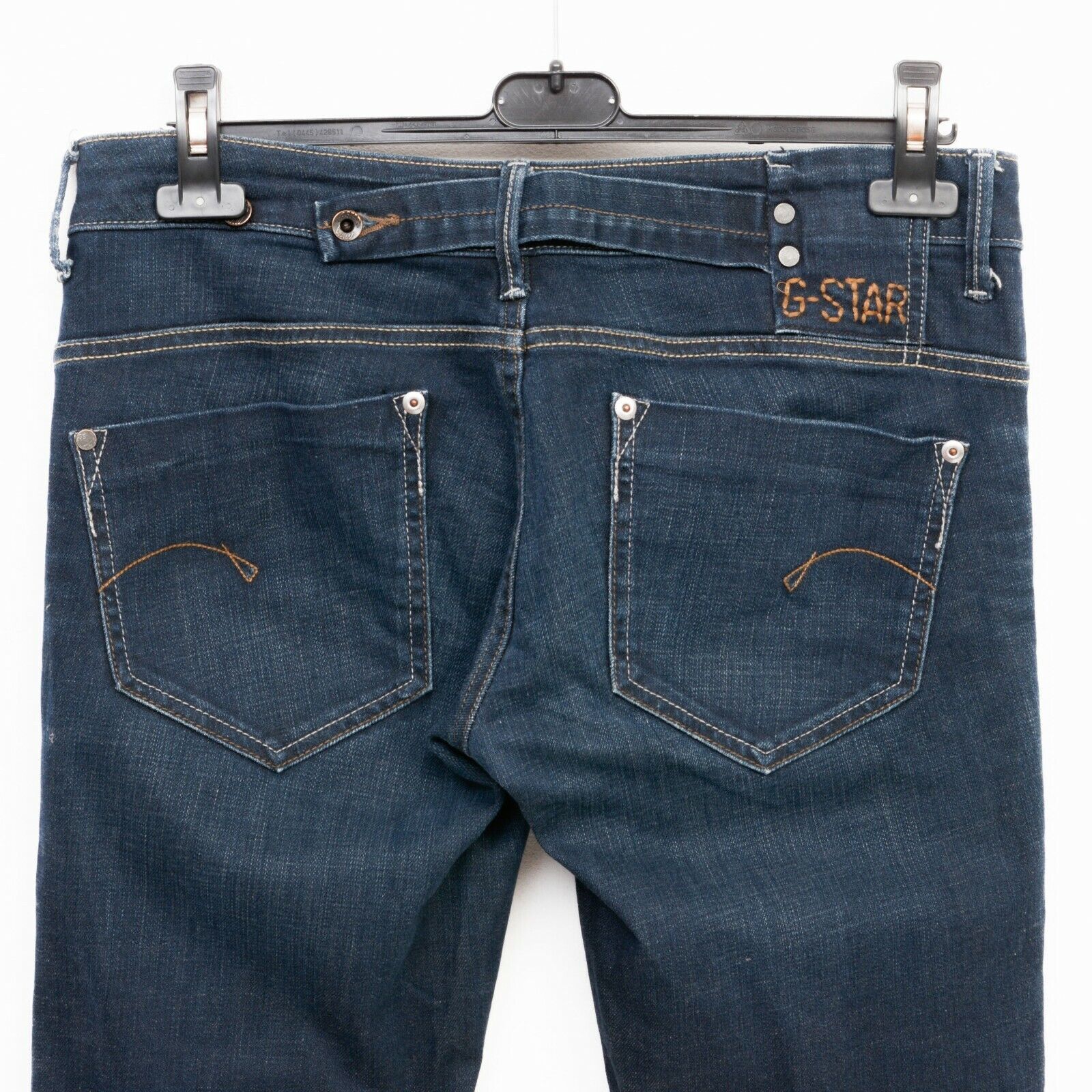 G-Star × Indigo Midge Straight Women Jeans W30L34 Trousers Pants Zip Stretch Size 30" / US 8 / IT 44 - 6 Thumbnail
