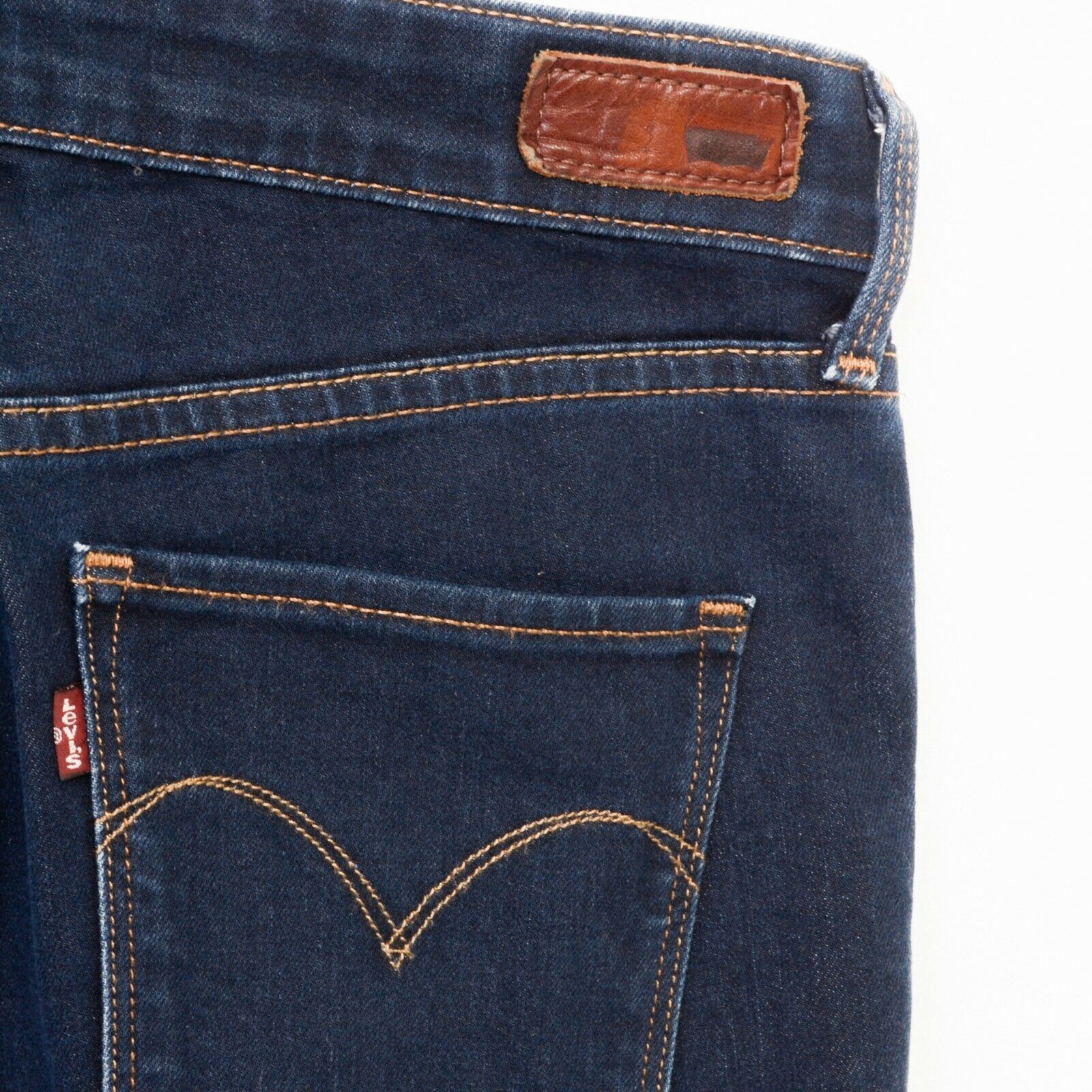 Levi's Demi Curve Mid Rise Slim Jeans Womens W27 L32 Trousers Pants Size 27" / US 4 / IT 40 - 7 Thumbnail