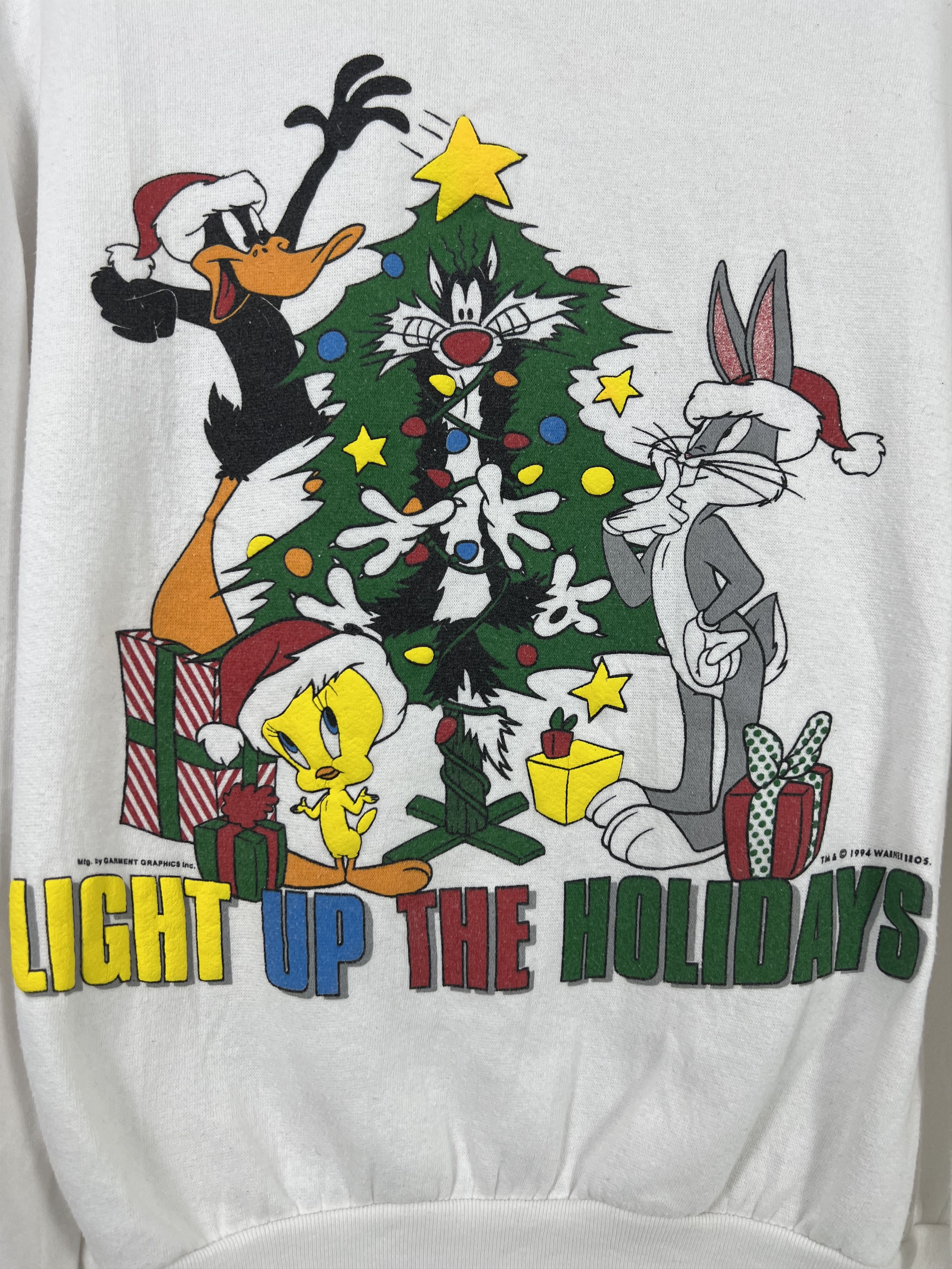 Vintage Vintage 90s Looney Tunes Warner Bros Sweatshirt (XL) GTMD109 Size US XL / EU 56 / 4 - 2 Thumbnail