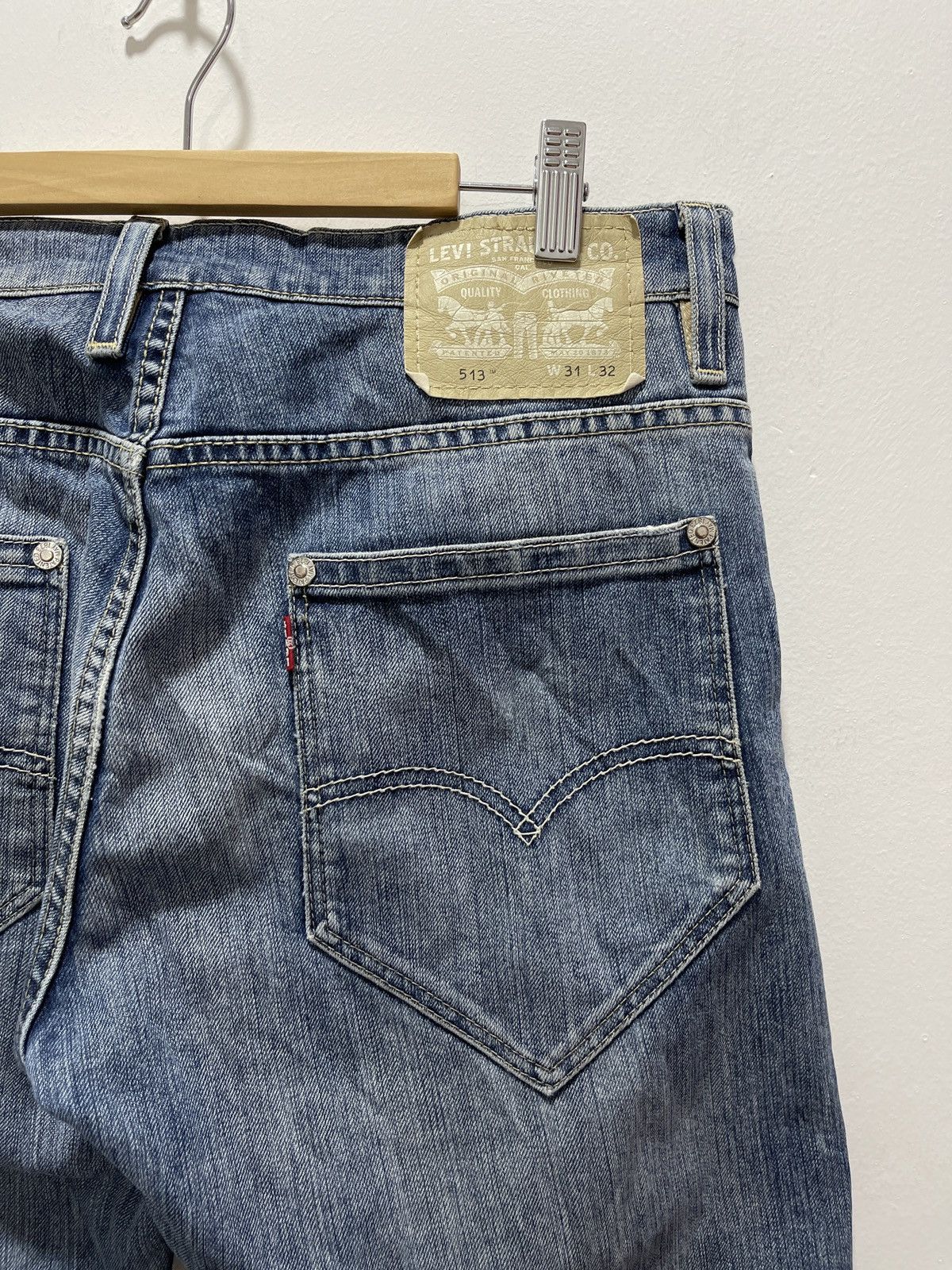 Levi's VINTAGE LEVIS’S 513 NON SELVEDGE DISTRESSED DENIM Size US 32 / EU 48 - 2 Thumbnail