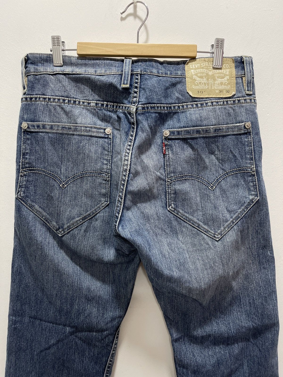 Levi's VINTAGE LEVIS’S 513 NON SELVEDGE DISTRESSED DENIM Size US 32 / EU 48 - 4 Thumbnail