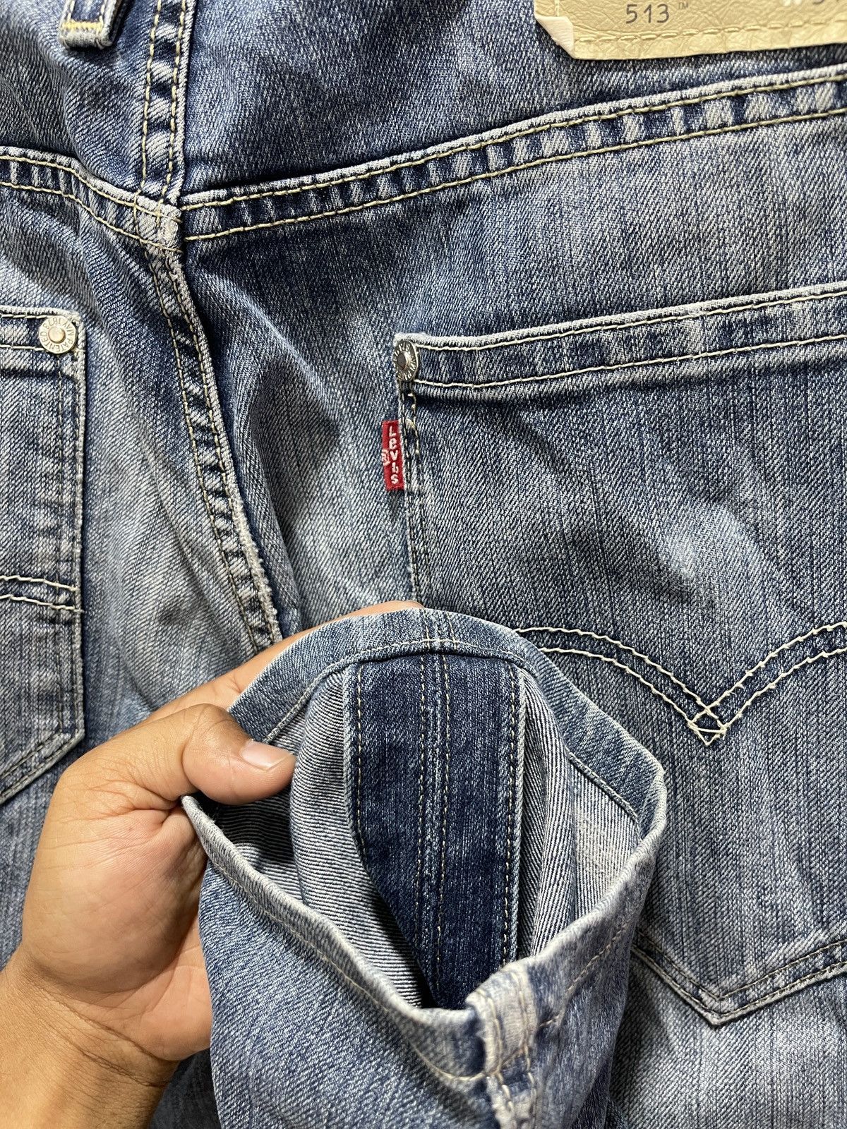 Levi's VINTAGE LEVIS’S 513 NON SELVEDGE DISTRESSED DENIM Size US 32 / EU 48 - 6 Thumbnail