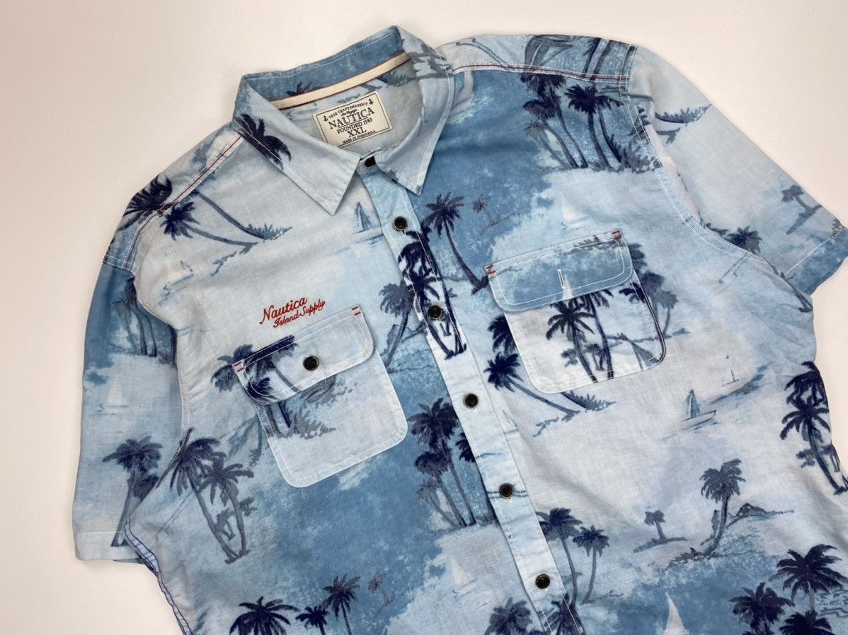 Nautica × Vintage Mens Nautica Linen Hawaii Short Sleeve shirt size XXL Size US XXL / EU 58 / 5 - 2 Thumbnail