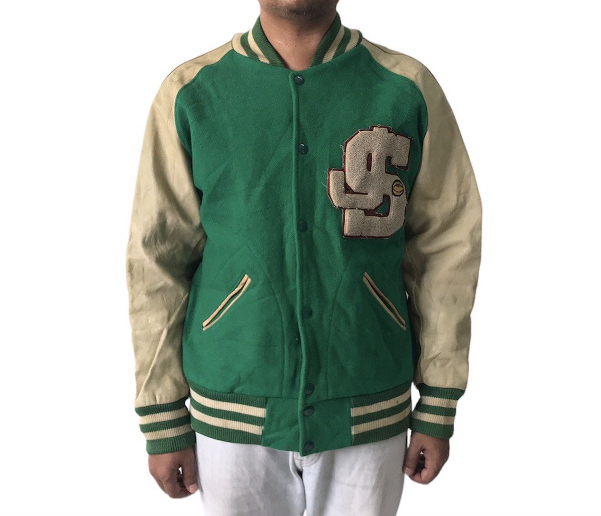Vintage 💥Vtg Varsity Custom Made by TM Athletics Lasley Awards Size US M / EU 48-50 / 2 - 1 Thumbnail