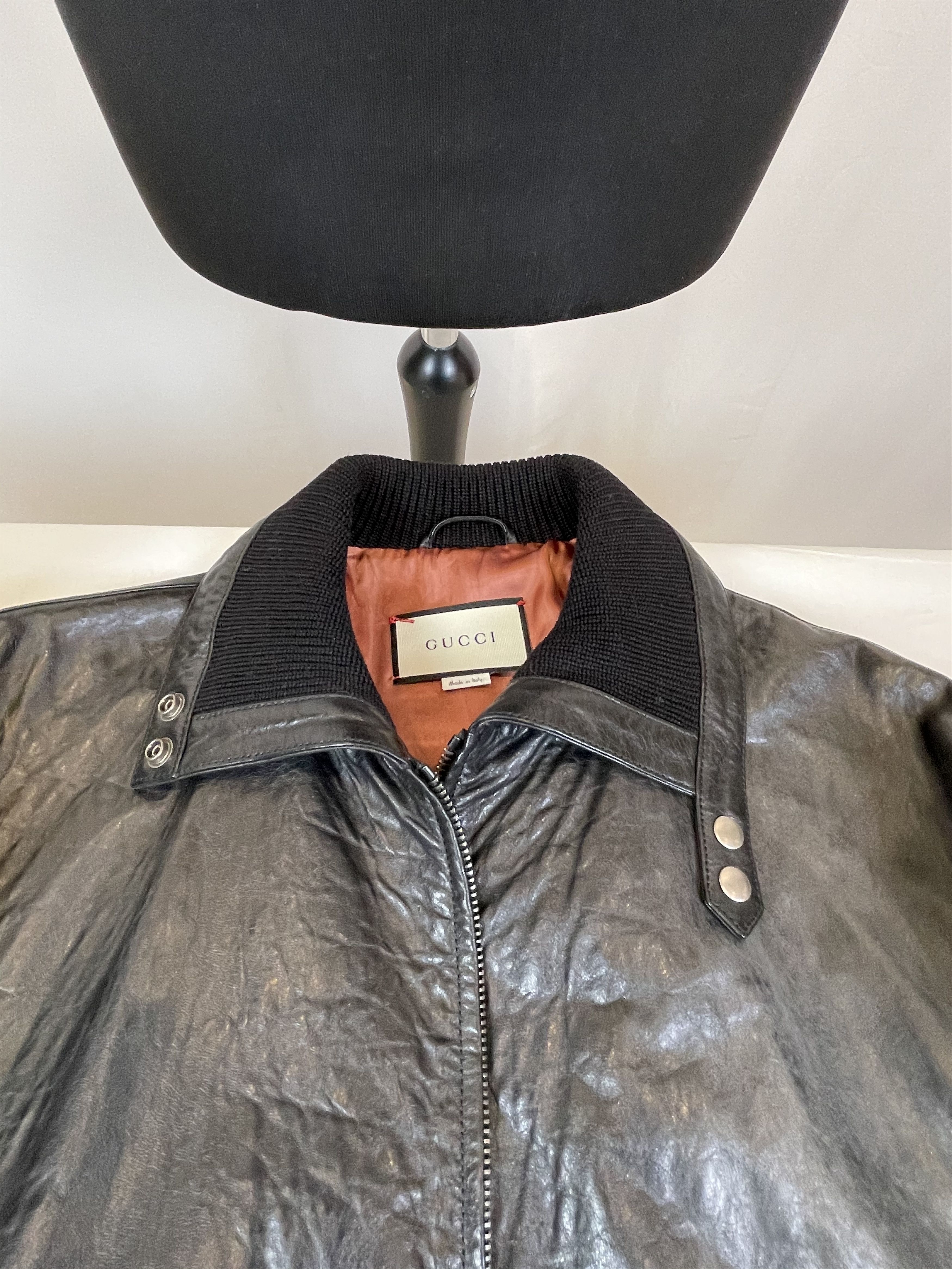 Gucci Gucci Spiritismo Leather Jacket Size US L / EU 52-54 / 3 - 15 Thumbnail