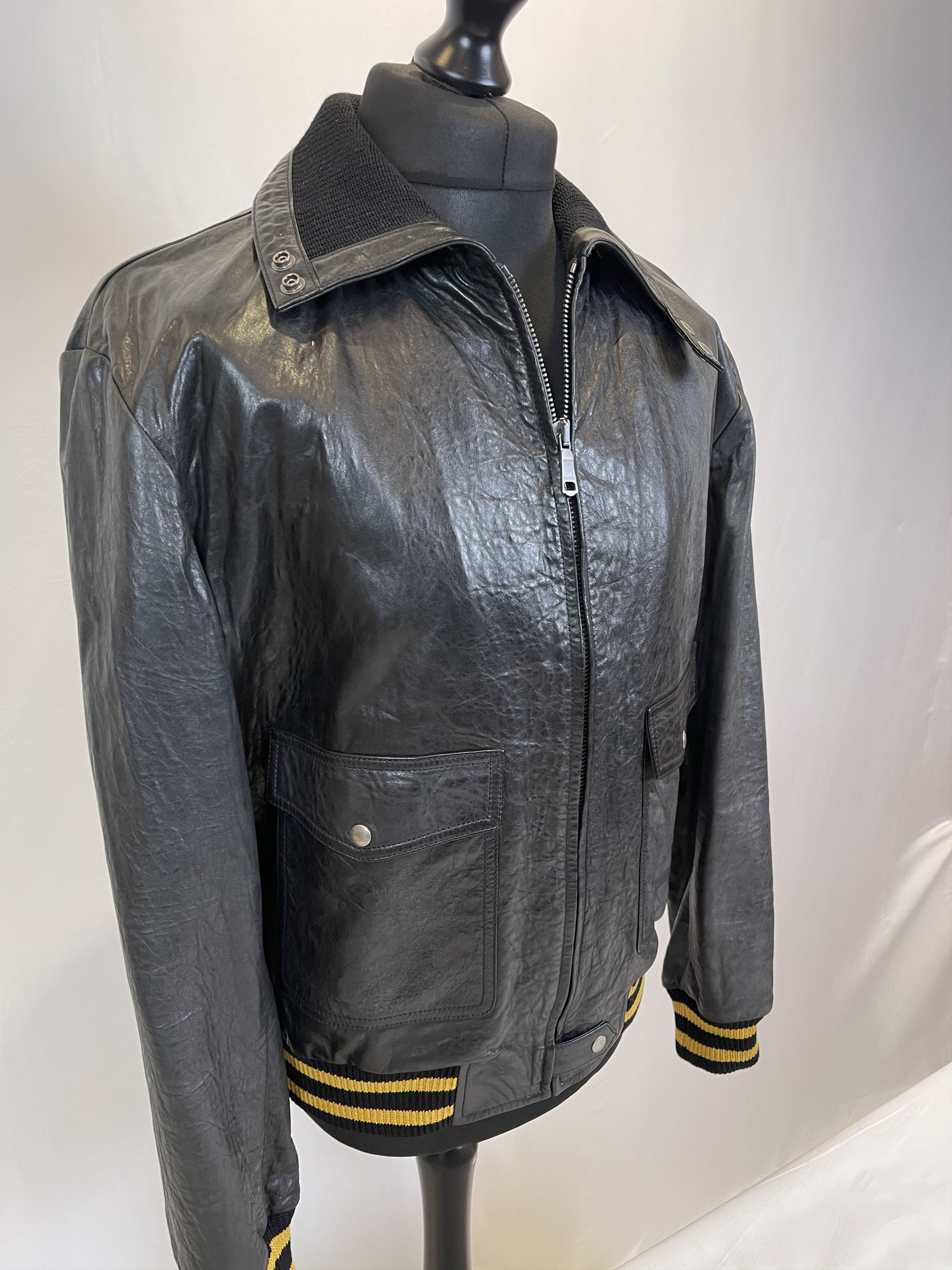 Gucci Gucci Spiritismo Leather Jacket Size US L / EU 52-54 / 3 - 11 Thumbnail