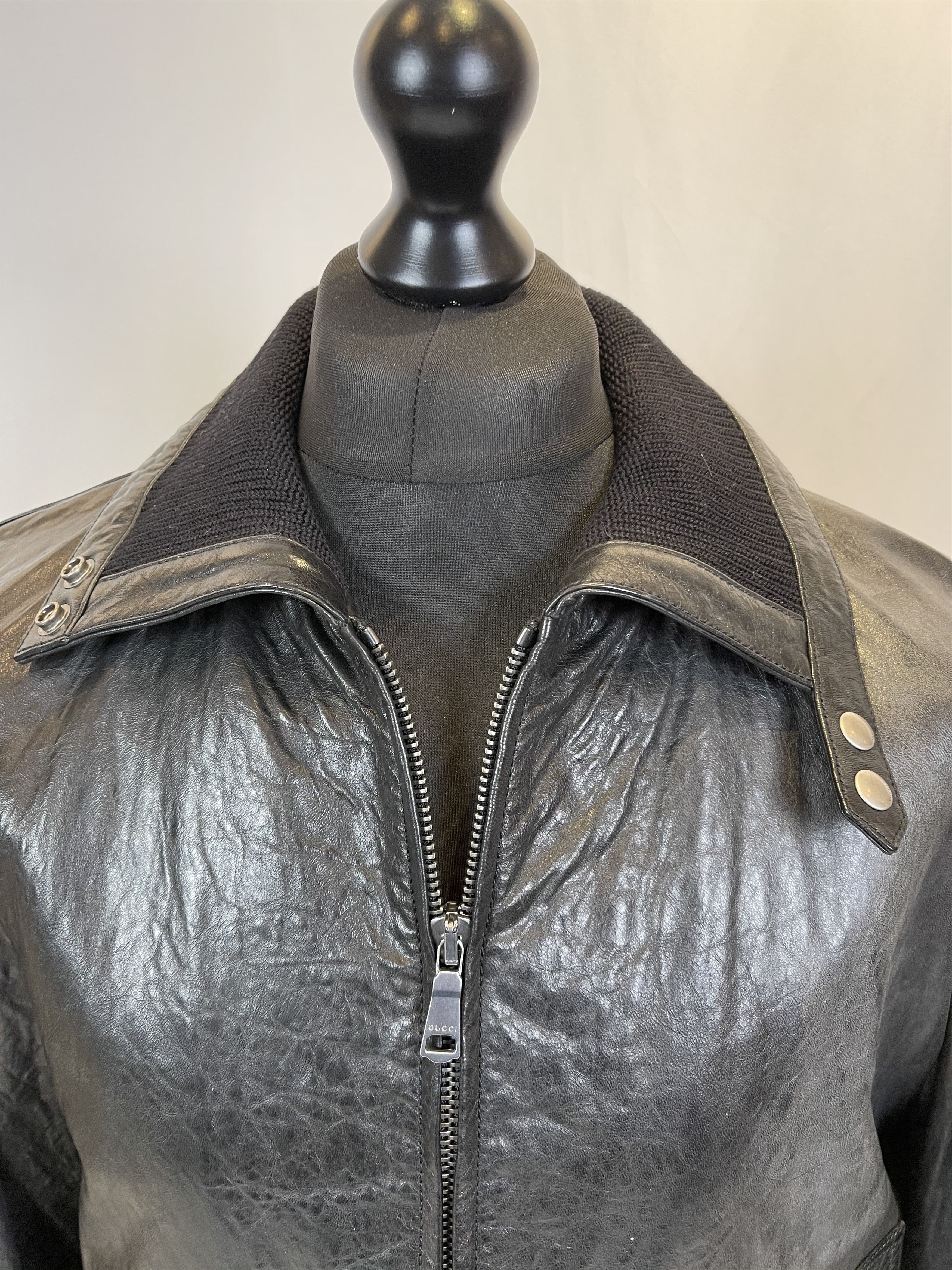 Gucci Gucci Spiritismo Leather Jacket Size US L / EU 52-54 / 3 - 7 Thumbnail