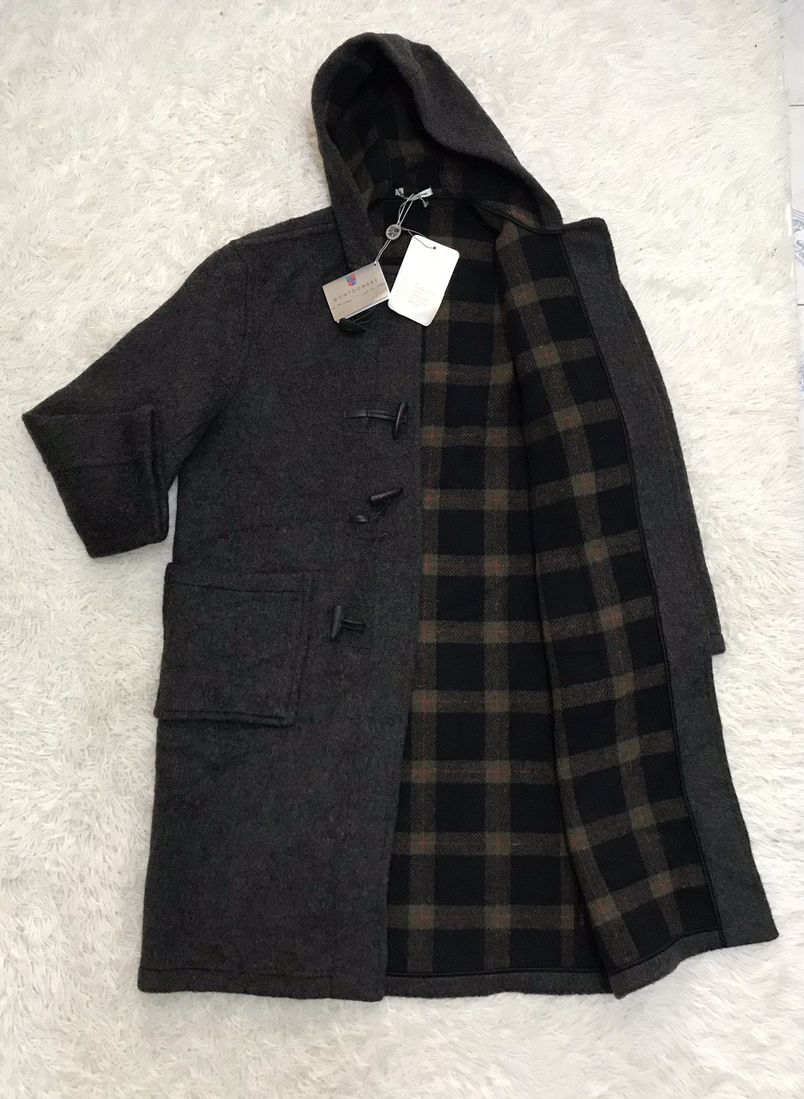 New England Outerwear × Original Montgomery Montgomery Duffle Coat Hooded Made in England With Tag Size US M / EU 48-50 / 2 - 11 Thumbnail