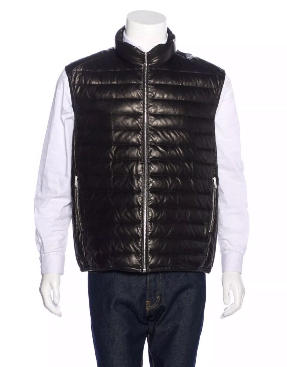EXEMPLAIRE Exemplaire Lambskin Leather Gilet Brand New XL $5875 Retail Size US XL / EU 56 / 4 - 6 Thumbnail