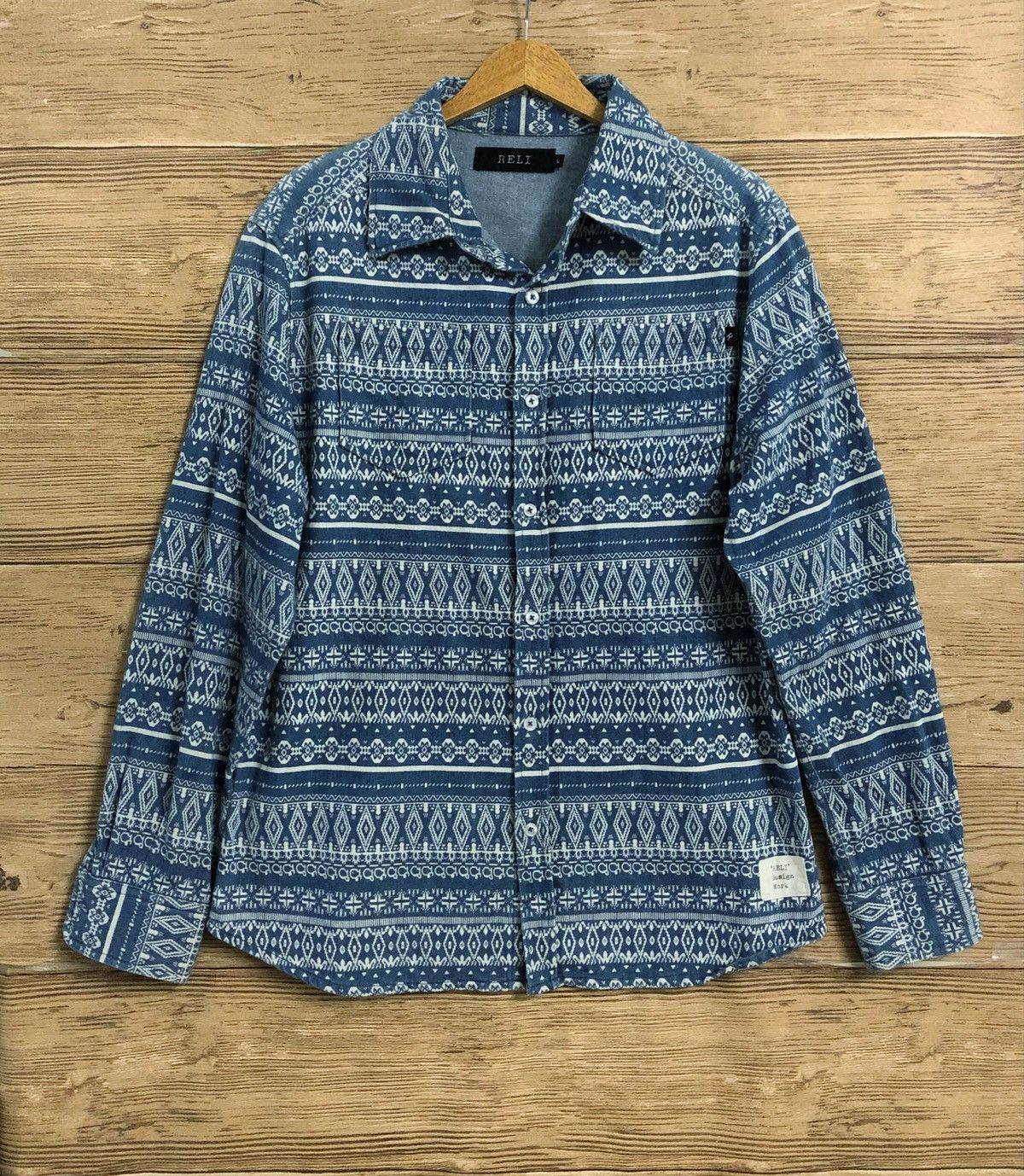 🔥 Japanese Brand Denim Work Shirt Native Kapital inspired L