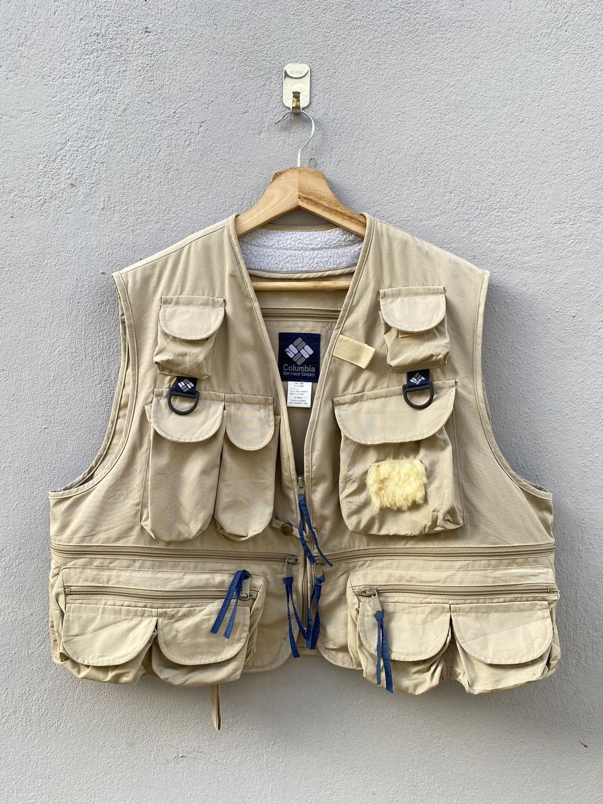 Columbia 💥HYPE💥 Vintage COLUMBIA Utility Cargo Vest Rare Design Size US XL / EU 56 / 4 - 1 Thumbnail