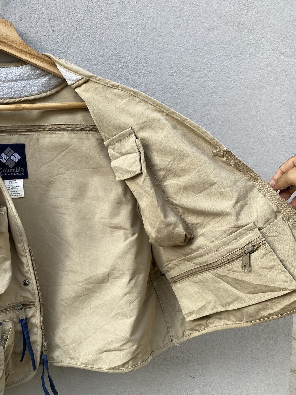 Columbia 💥HYPE💥 Vintage COLUMBIA Utility Cargo Vest Rare Design Size US XL / EU 56 / 4 - 2 Thumbnail