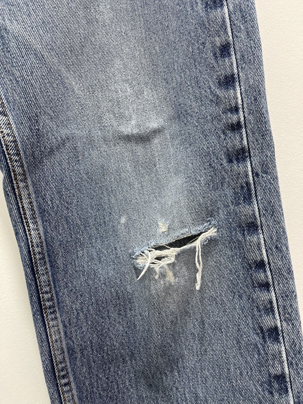 Levi's LEVIS 505 NON SELVEDGE DISTRESSED DENIM JEANS 33x32 Size US 33 - 10 Thumbnail