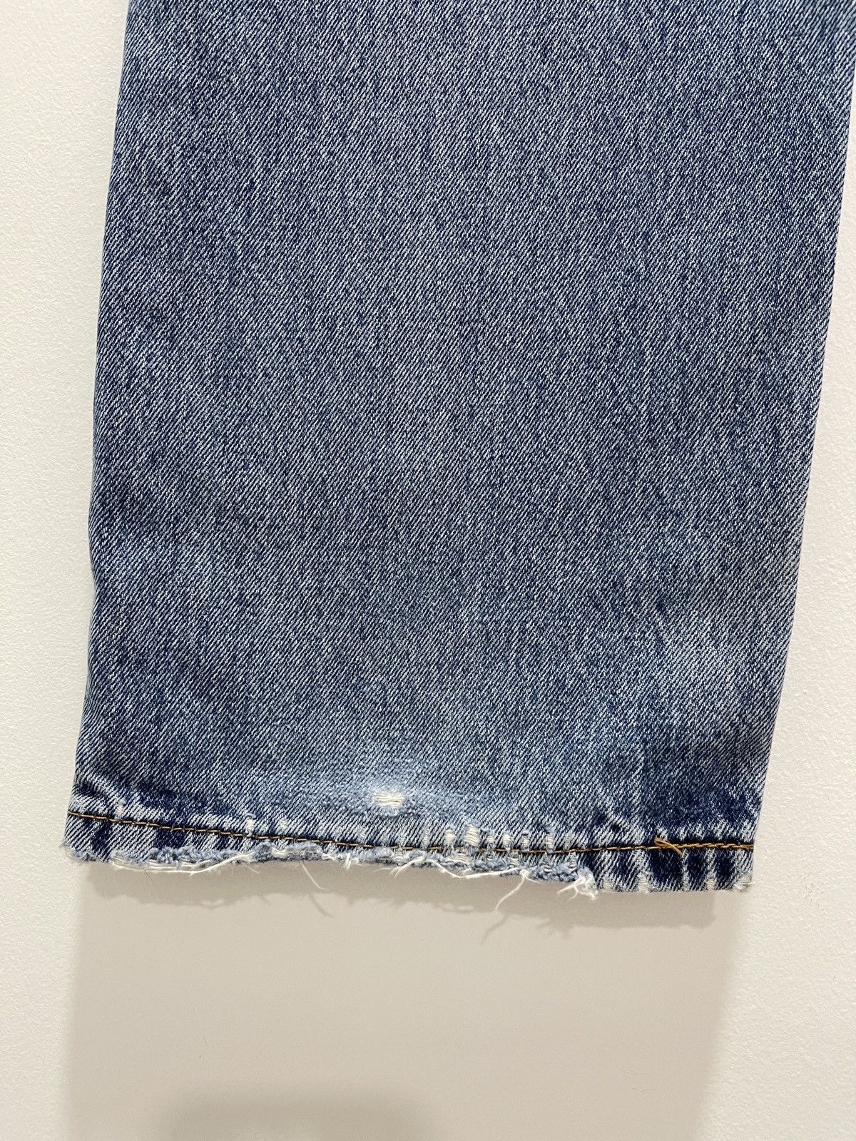 Levi's LEVIS 505 NON SELVEDGE DISTRESSED DENIM JEANS 33x32 Size US 33 - 6 Thumbnail