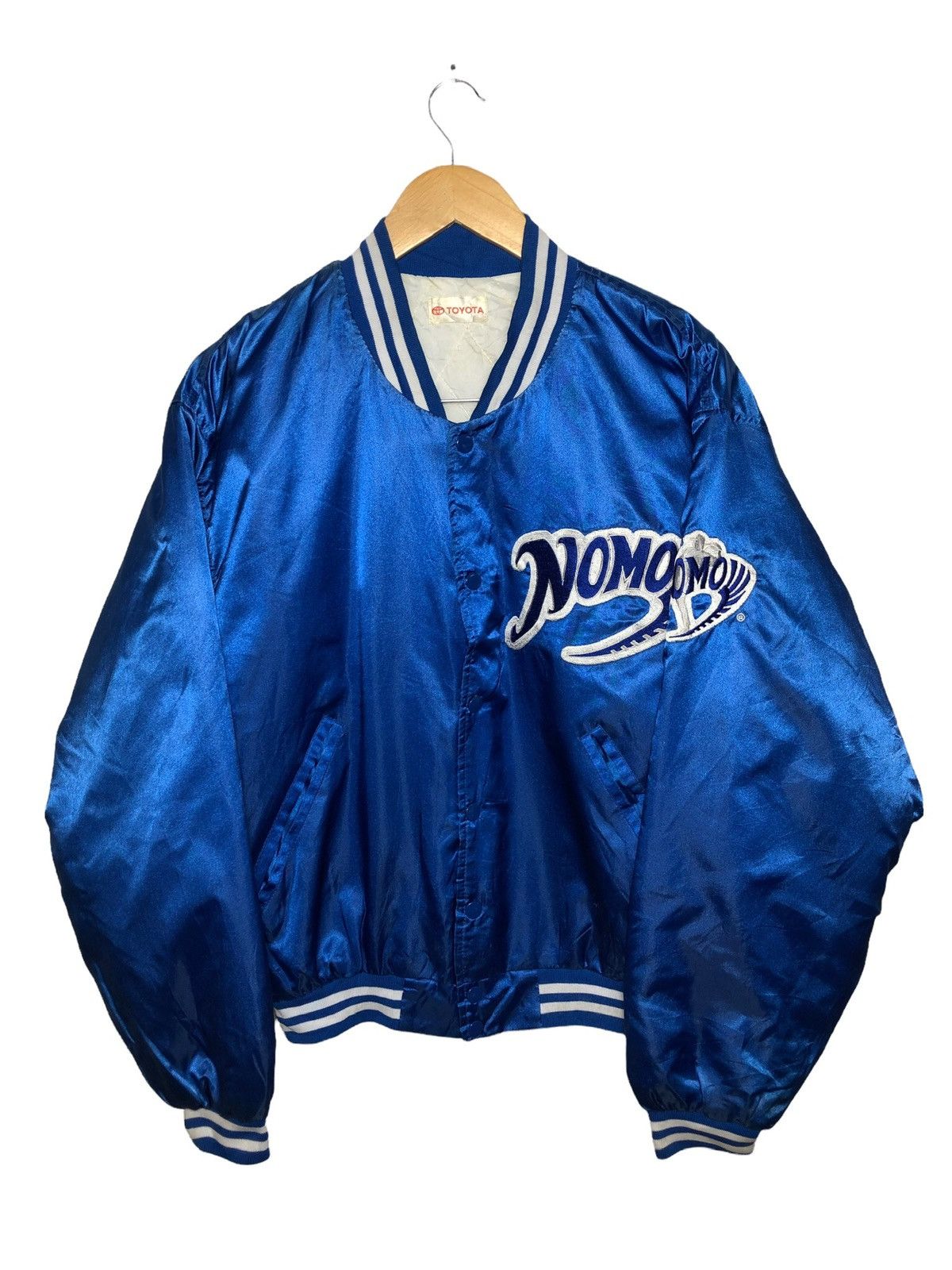 Sports Specialties × Vintage Vintage 90s Toyota Nomo Varsity Jacket Size US XL / EU 56 / 4 - 1 Thumbnail