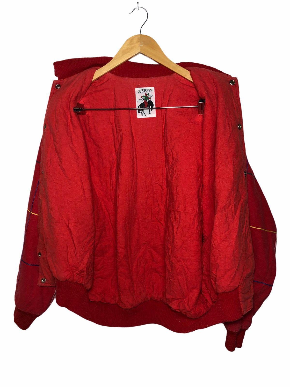 Japanese Brand × PERSON'S × Vintage Vintage Person's Spell out Varsity jacket Size US XL / EU 56 / 4 - 4 Thumbnail