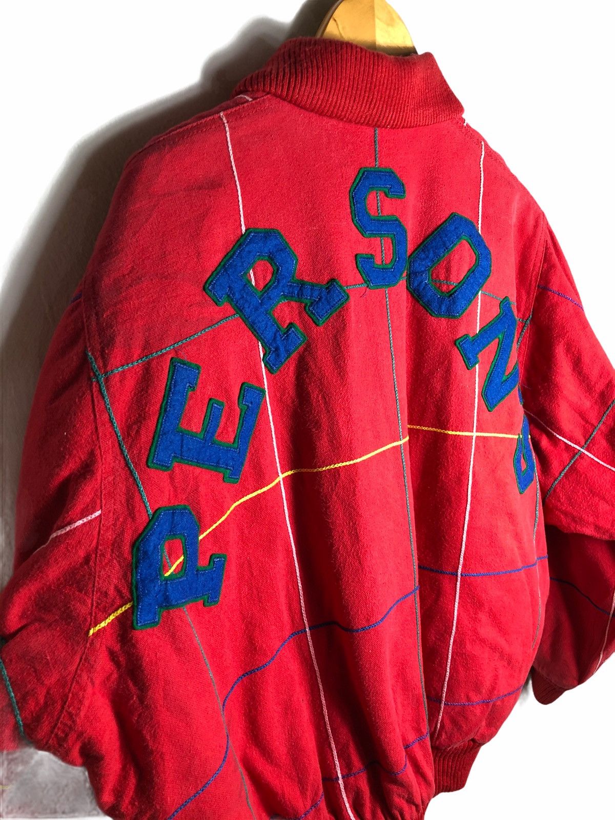 Japanese Brand × PERSON'S × Vintage Vintage Person's Spell out Varsity jacket Size US XL / EU 56 / 4 - 2 Thumbnail