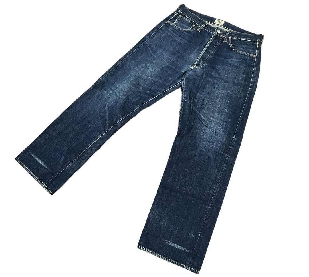 Japanese Brand × Pherrow's Pherrows Japan Stormy Blue Yellow Selvedge Jeans Size US 32 / EU 48 - 3 Thumbnail