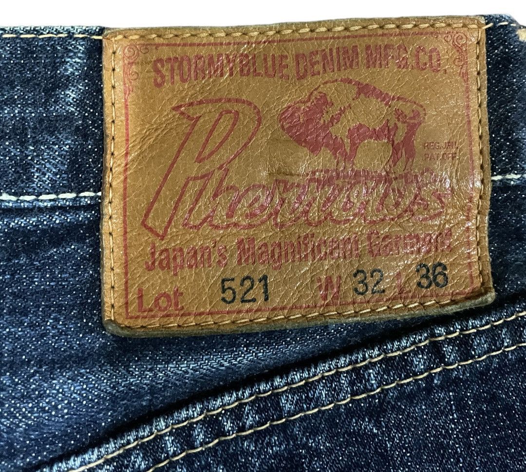 Japanese Brand × Pherrow's Pherrows Japan Stormy Blue Yellow Selvedge Jeans Size US 32 / EU 48 - 16 Thumbnail