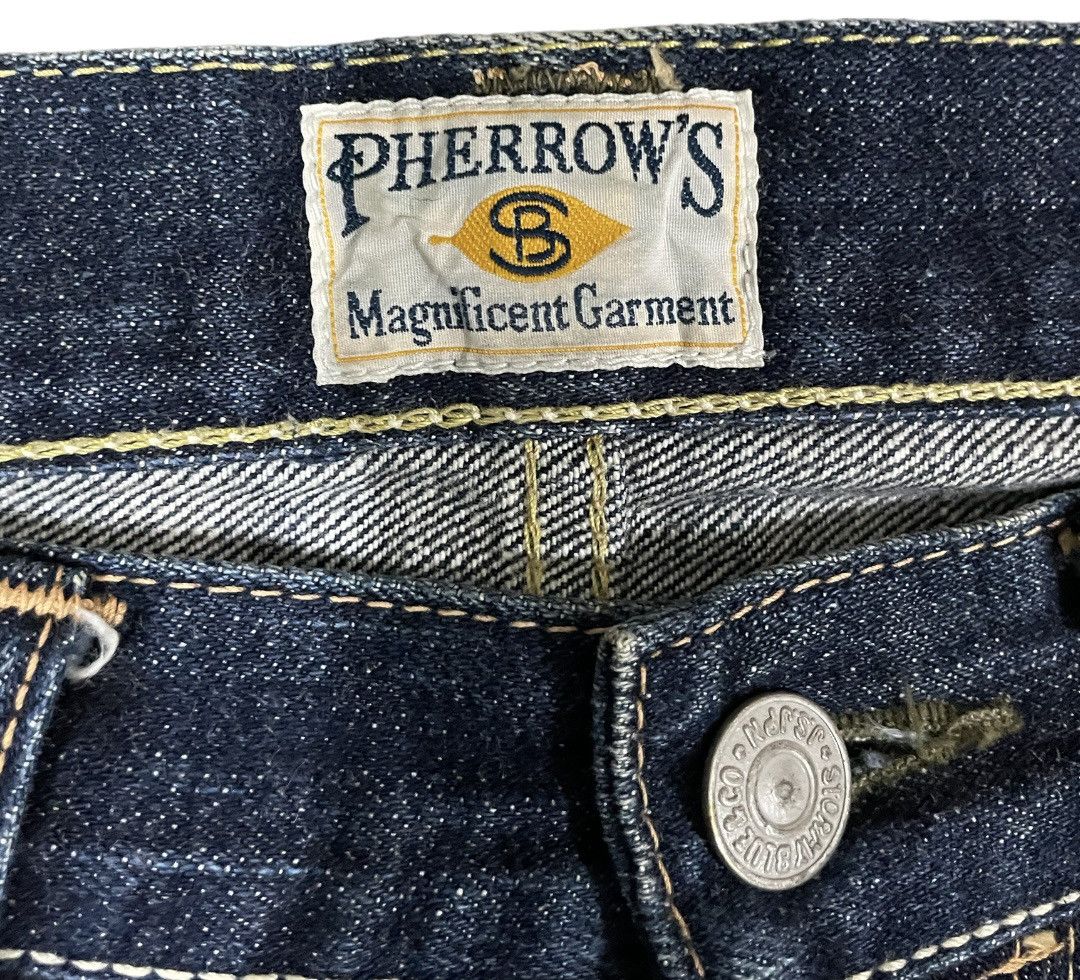 Japanese Brand × Pherrow's Pherrows Japan Stormy Blue Yellow Selvedge Jeans Size US 32 / EU 48 - 12 Thumbnail