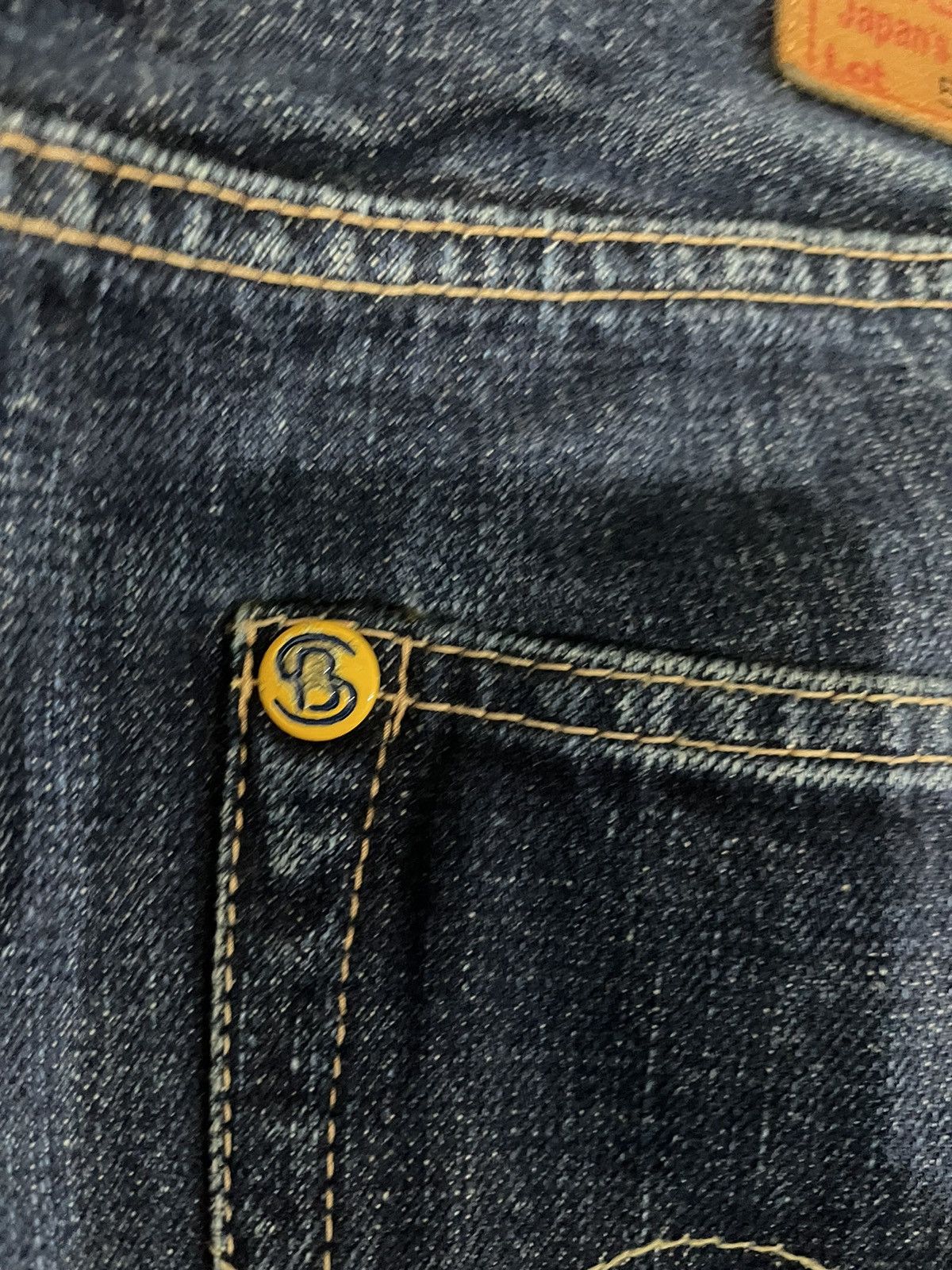 Japanese Brand × Pherrow's Pherrows Japan Stormy Blue Yellow Selvedge Jeans Size US 32 / EU 48 - 10 Thumbnail