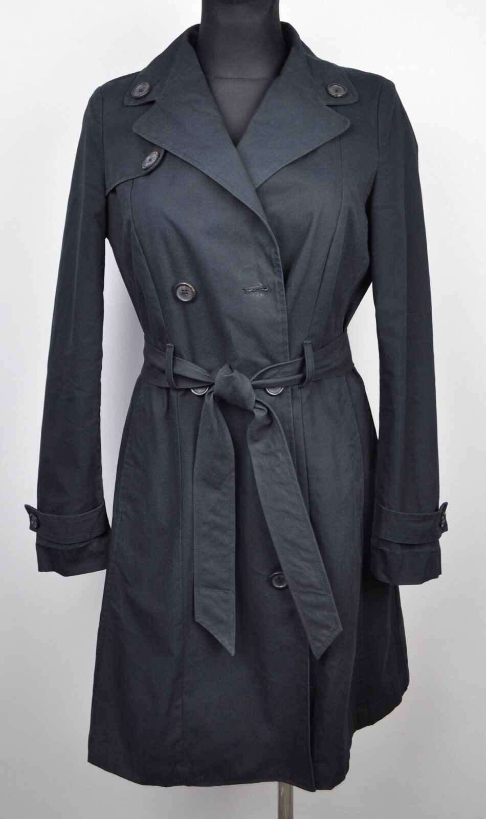Designer × Other NOA NOA Women S Mac Jacket Belted Trench Rain Mantel Black Size S / US 4 / IT 40 - 2 Thumbnail