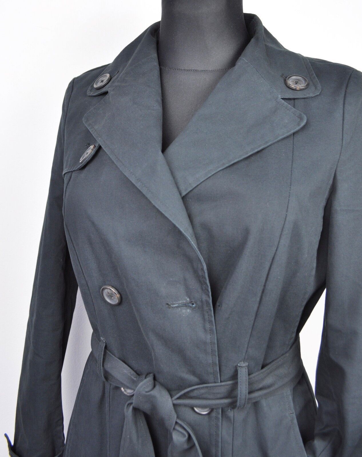 Designer × Other NOA NOA Women S Mac Jacket Belted Trench Rain Mantel Black Size S / US 4 / IT 40 - 4 Thumbnail