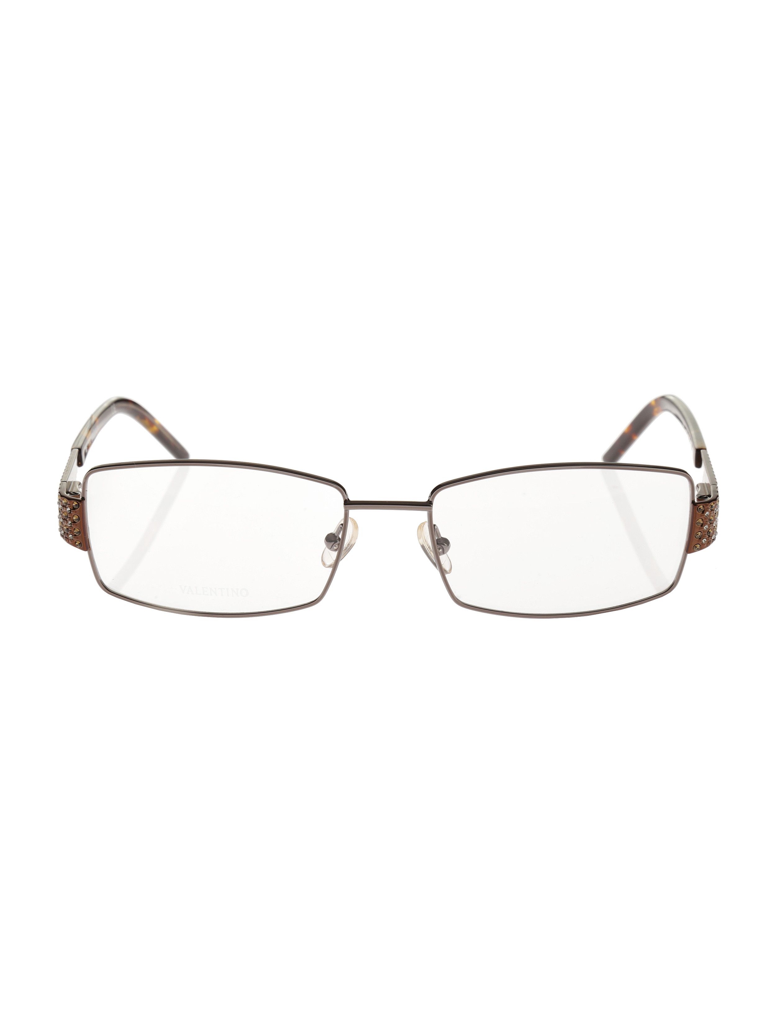 Valentino Valentino '90s Crystal Rectangular Frame Glasses Val5581 Size ONE SIZE - 2 Thumbnail