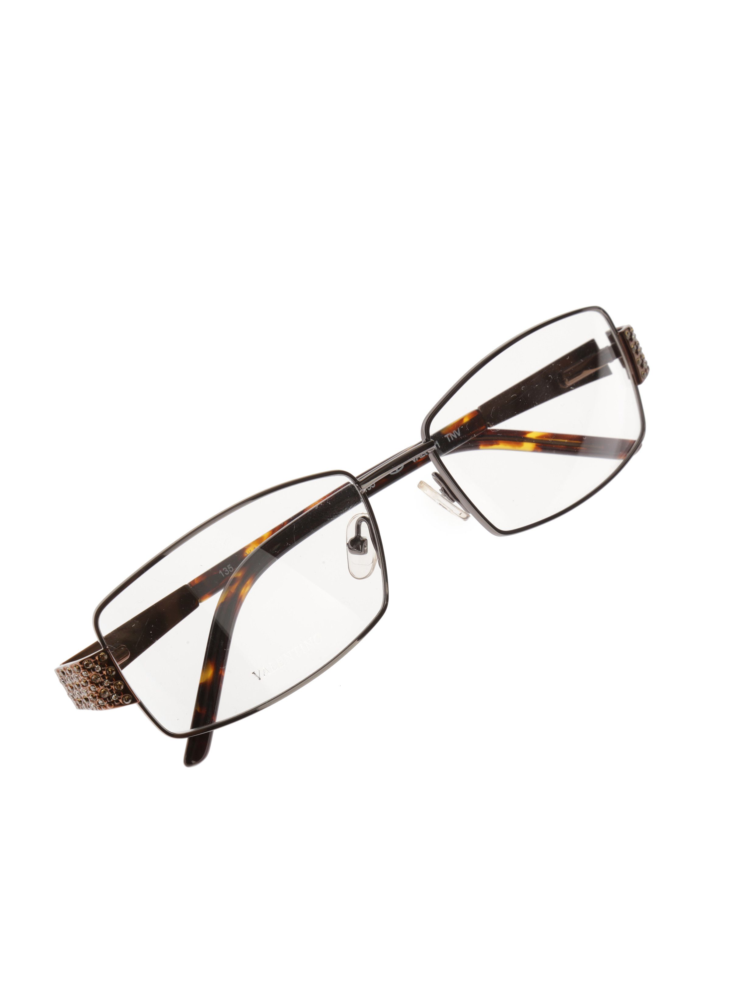 Valentino Valentino '90s Crystal Rectangular Frame Glasses Val5581 Size ONE SIZE - 3 Thumbnail