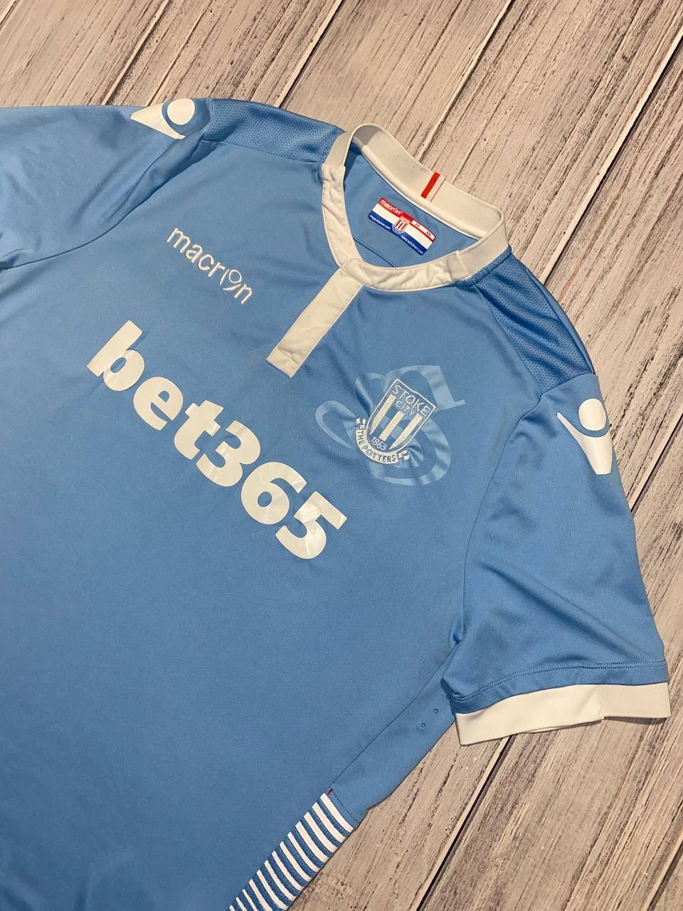 Macron Macron Stoke City 2016 2017 Away Football Shirt Jersey Size US XL / EU 56 / 4 - 2 Thumbnail