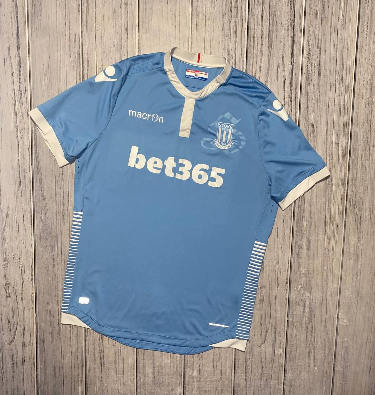 Macron Macron Stoke City 2016 2017 Away Football Shirt Jersey Size US XL / EU 56 / 4 - 1 Thumbnail