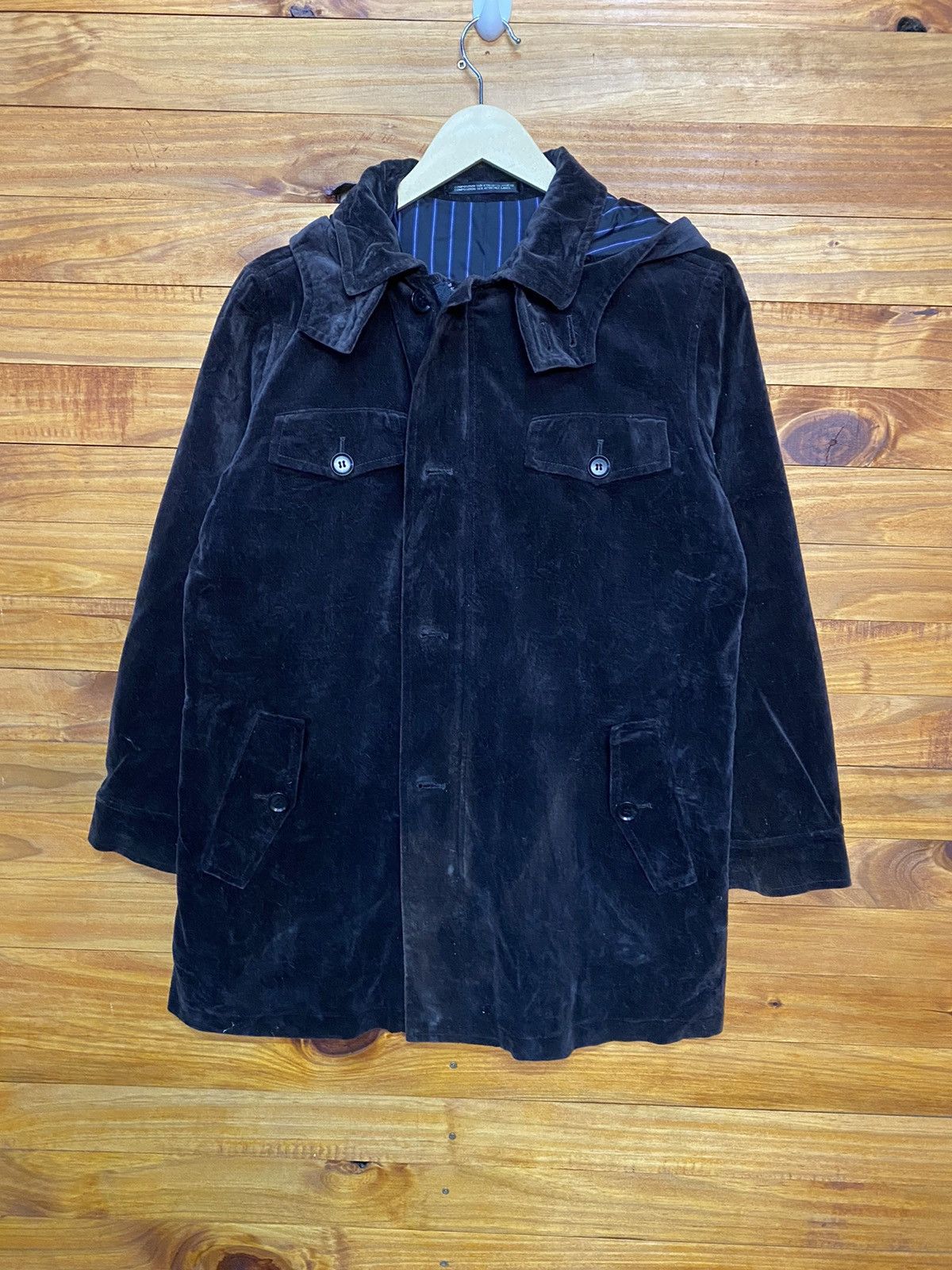 Yohji Yamamoto Ys Velvet Toad Hoodie Jacket | Grailed