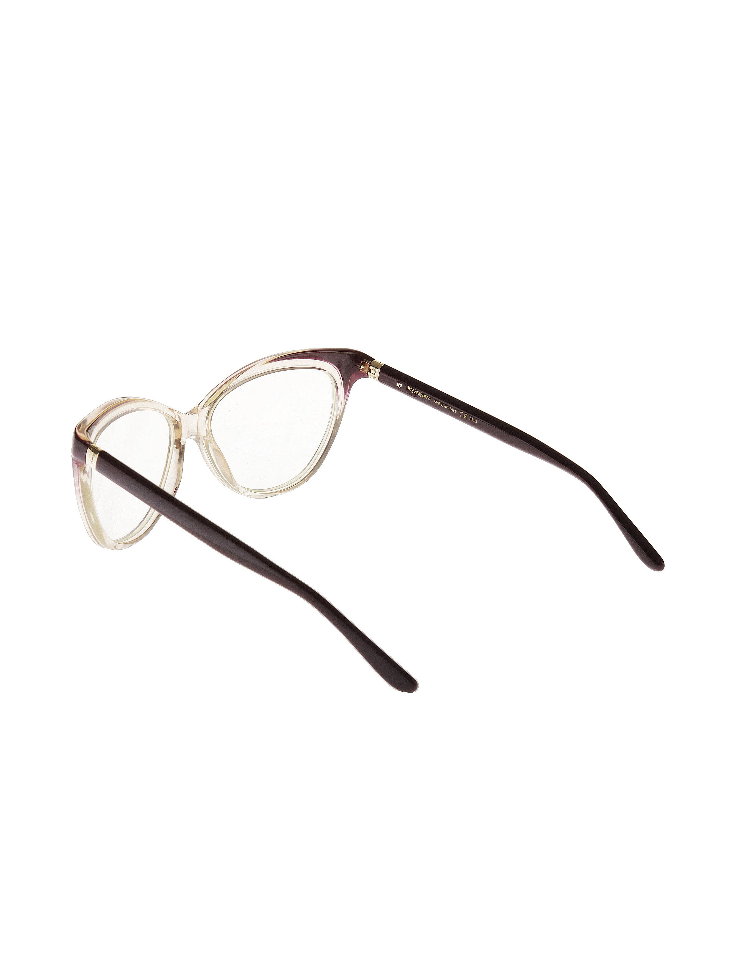 Vintage × Yves Saint Laurent Yves Saint Laurent Oversized Cat Eye Plastic Frame Glasses Size ONE SIZE - 3 Thumbnail