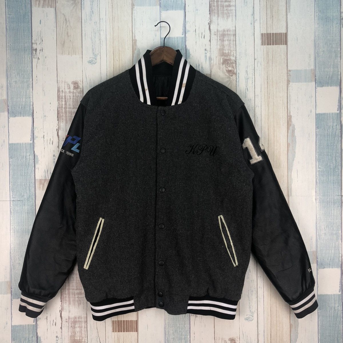 Vintage Vintage University Varsity Jacket Size US L / EU 52-54 / 3 - 2 Thumbnail