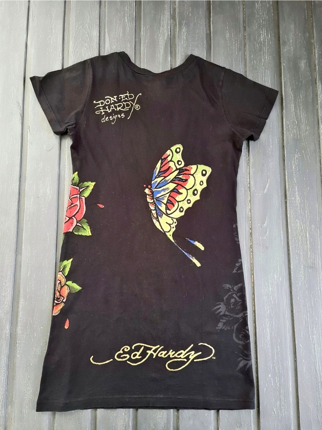 Christian Audigier Rare print vintage T-shirt Ed Hardy USA Size M / US 6-8 / IT 42-44 - 2 Thumbnail