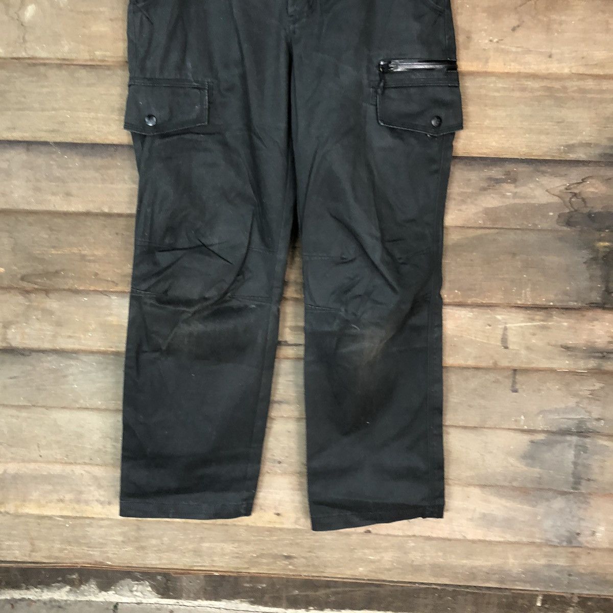 Vintage DLL Nike Black utility tactical Cargo Pants #5030T Size US 28 / EU 44 - 3 Thumbnail