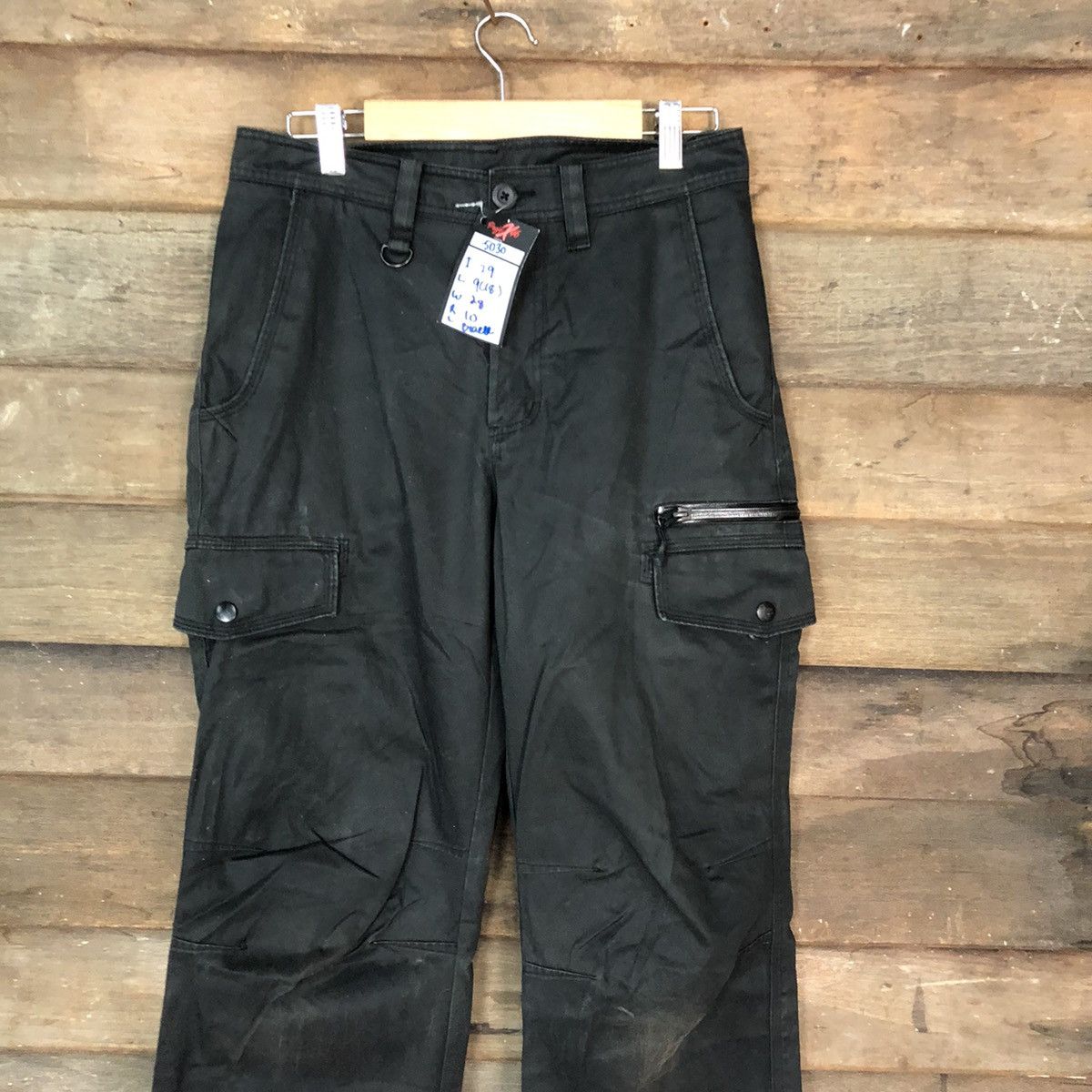 Vintage DLL Nike Black utility tactical Cargo Pants #5030T Size US 28 / EU 44 - 2 Thumbnail