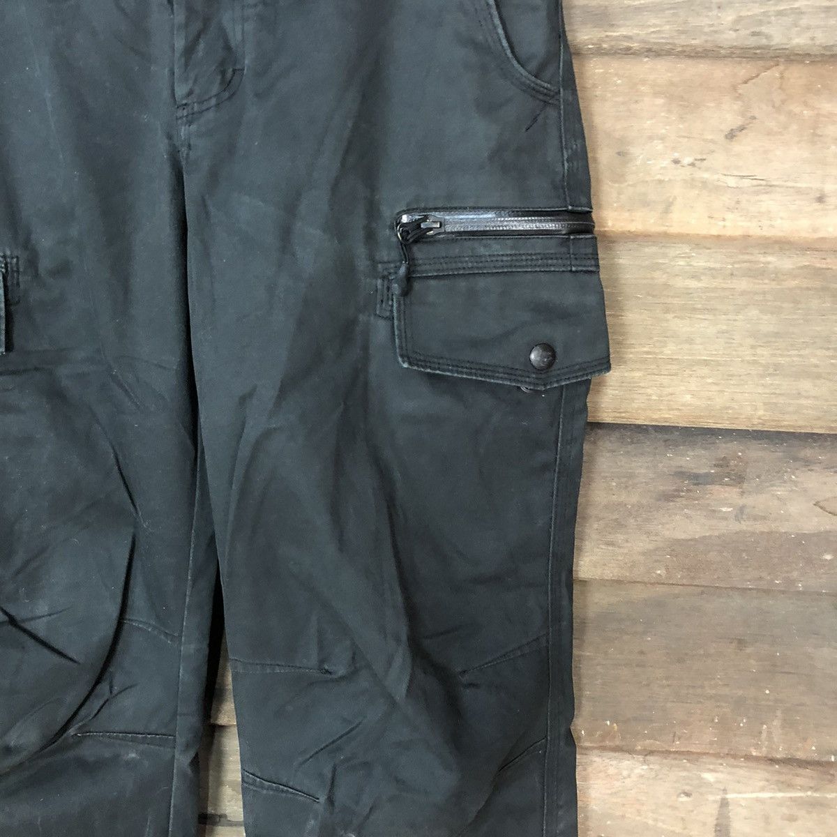 Vintage DLL Nike Black utility tactical Cargo Pants #5030T Size US 28 / EU 44 - 7 Thumbnail