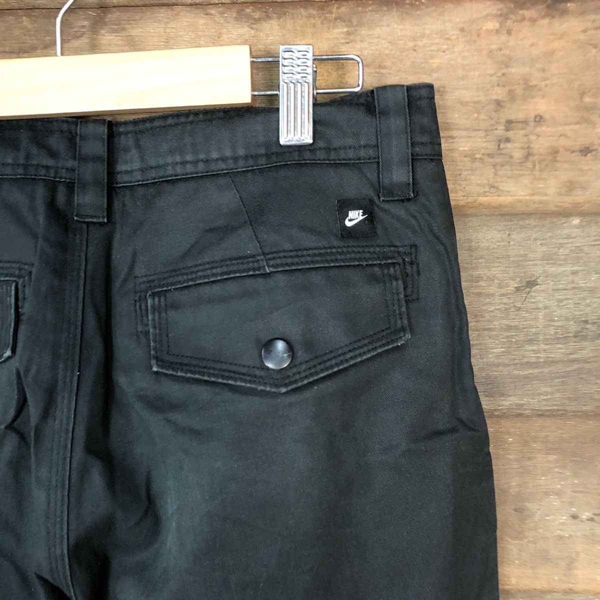 Vintage DLL Nike Black utility tactical Cargo Pants #5030T Size US 28 / EU 44 - 15 Thumbnail